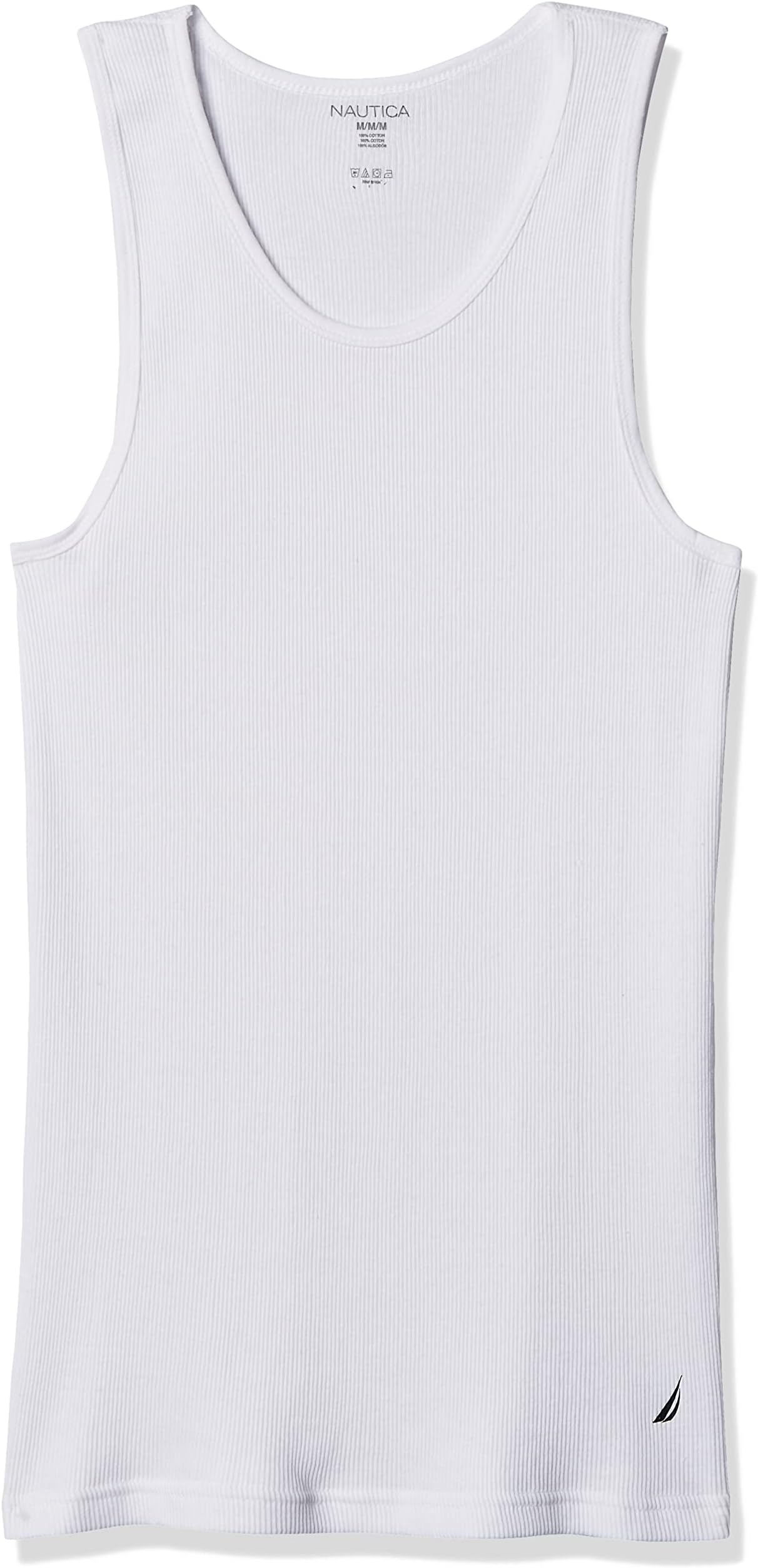Men's 4 Pack Ribbed Cotton Tank Undershirts