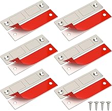 Jiayi Magnets for Cabinet Doors, Pack of 6 Ultra Thin Magnetic Catch Strong Door Closer for Cupboards, Drawer Magnetic Closure for Cupboards, Double Magnets Lock for Furniture, Cupboard, Door Close