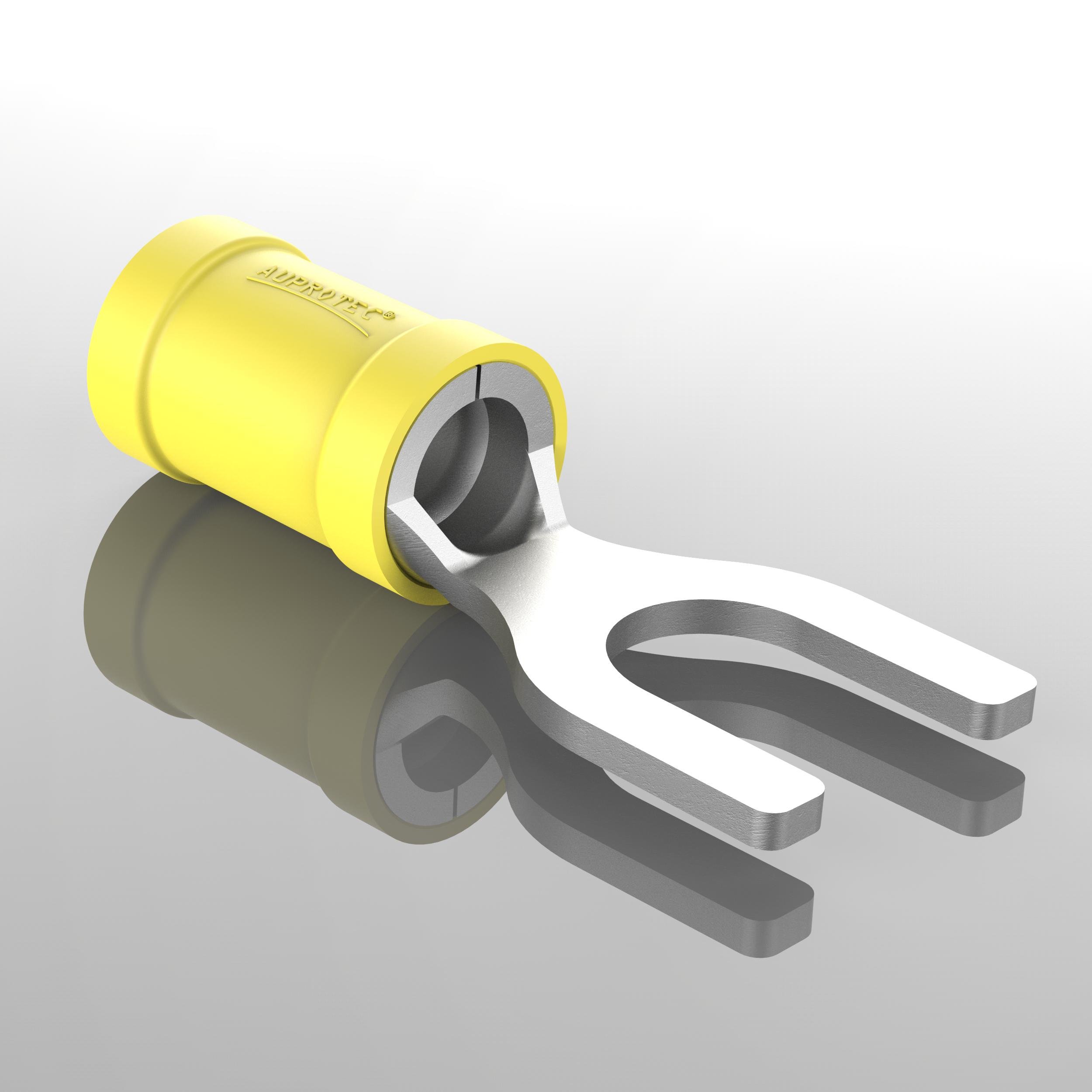 Spinotti DIN Isolati Connettore A Doppio Manicotto Piatto AUPROTEC Con Derivazione - Per Cavi 0,5-6 Mm², Crimp, Isolato Derivazione Elettrica A Spina - Foto 5