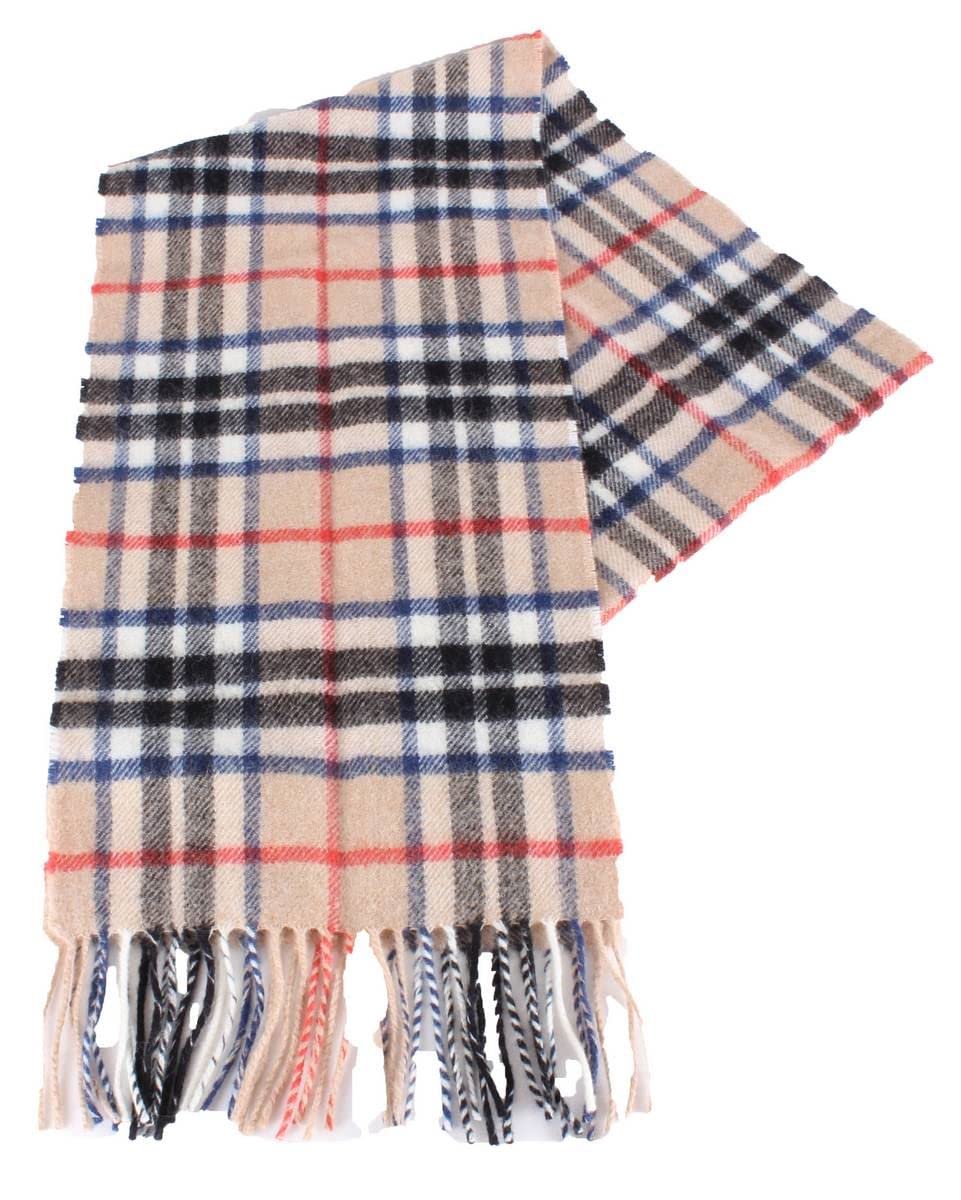Lochcarron Of Scotland Women's Thomson (Camel) Long Tartan Scarf - Premium Quality, Brushed Lambswool. Available In Selection Of Tartans