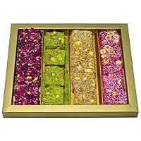 Vista 3 de Cerez Pazari Delicia turca Pistacho y Avellana con Fantástico Sabor a Rosa y Granada Experiencia en Caja de Regalo Grande de Lujo 17.64 oz Surtido