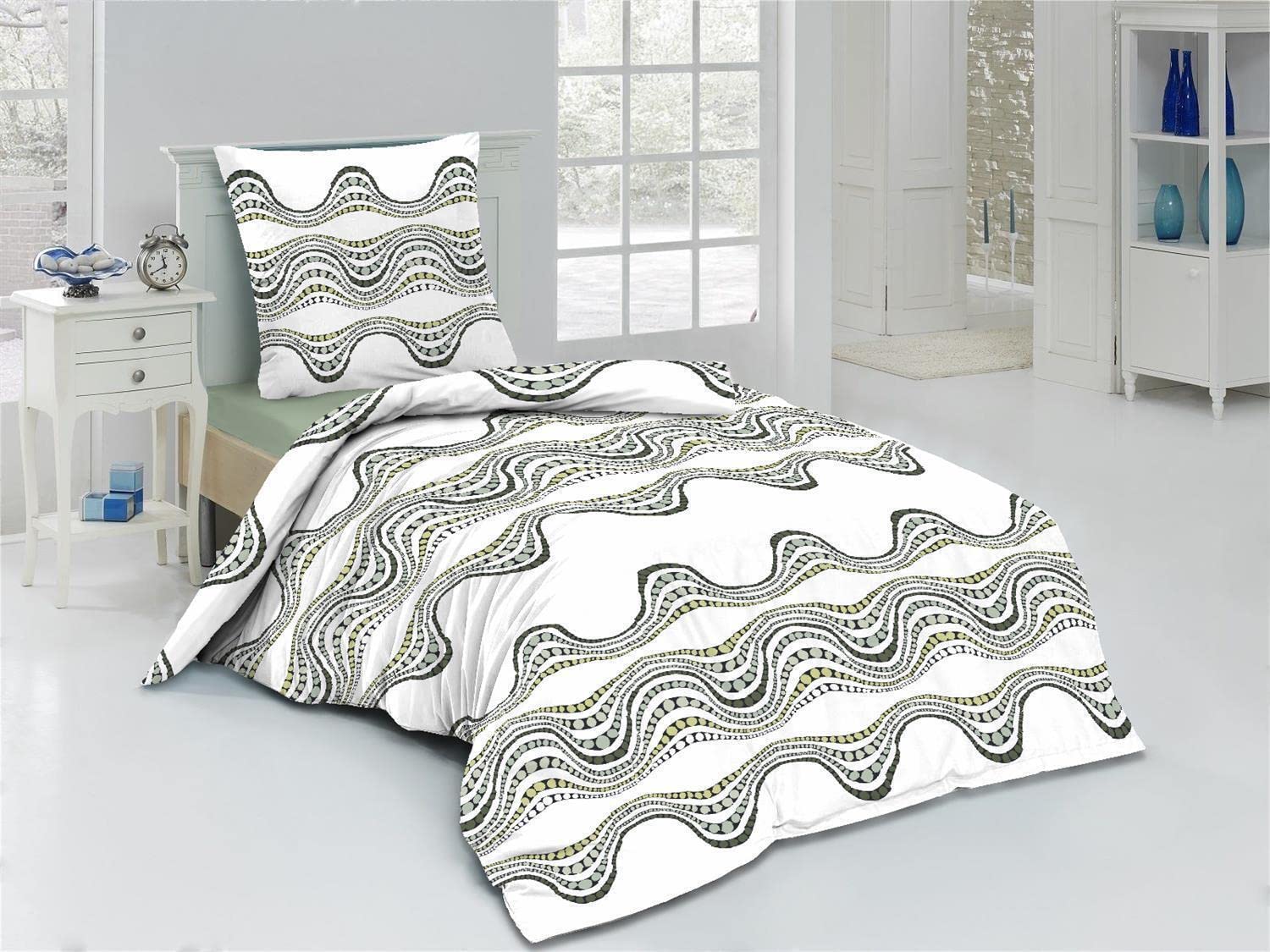 EXKLUSIV HEIMTEXTIL Bettwäsche Joris Doppelpack - Baumwolle Mit Reißverschluss