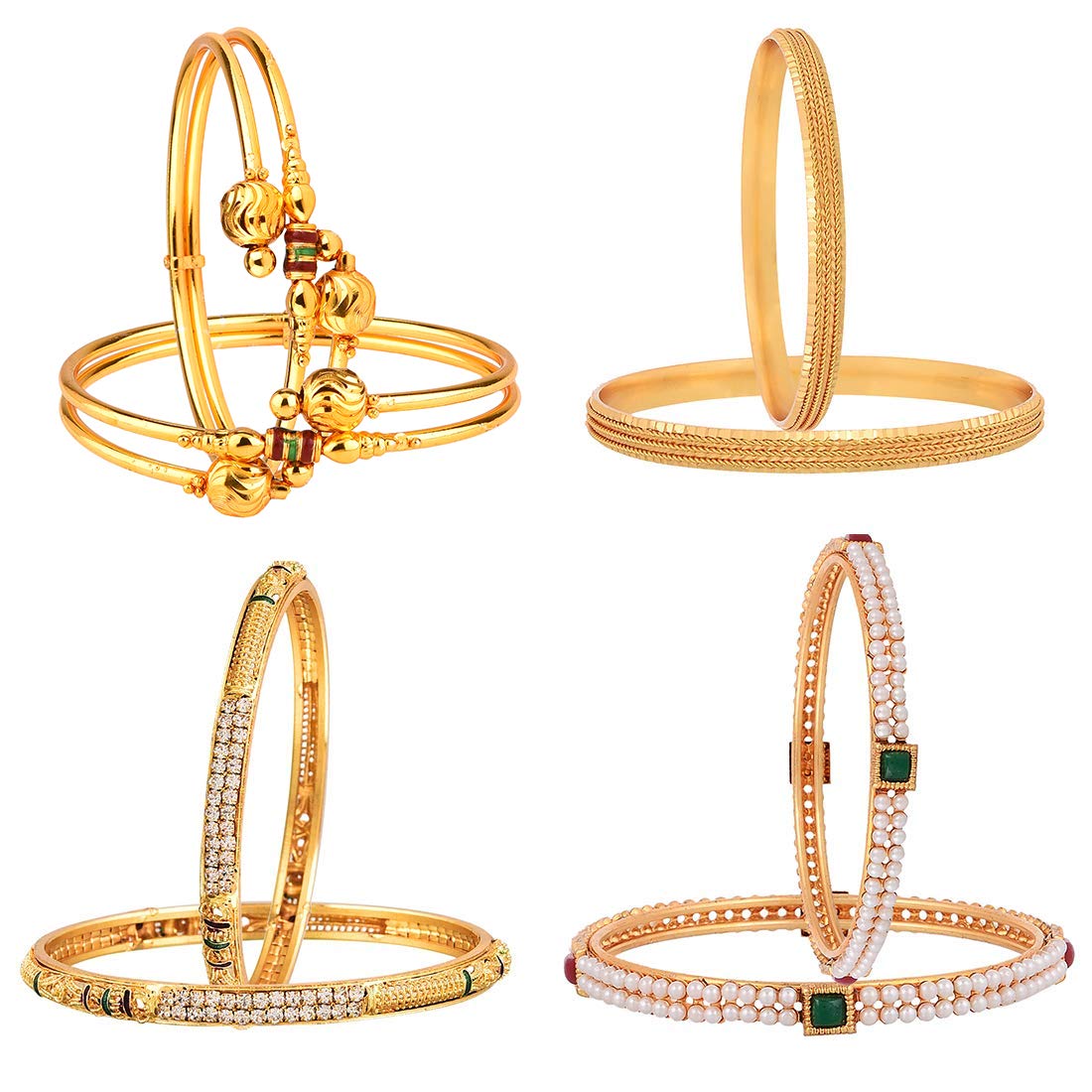 See full amazon price history chart for ZENEME Combo of Designer Victoria Bangles, Pearls Bangles, Trendy Gold Plated and Coinage Bangles - Pack of 8 (2.4) ZENEME Combo of Designer Victoria Bangles, Pearls Bangles, Trendy Gold Plated and Coinage Bangles - Pack of 8 (2.4) (B07LFCDQFS) Amazon Price History, Amazon Price Tracker