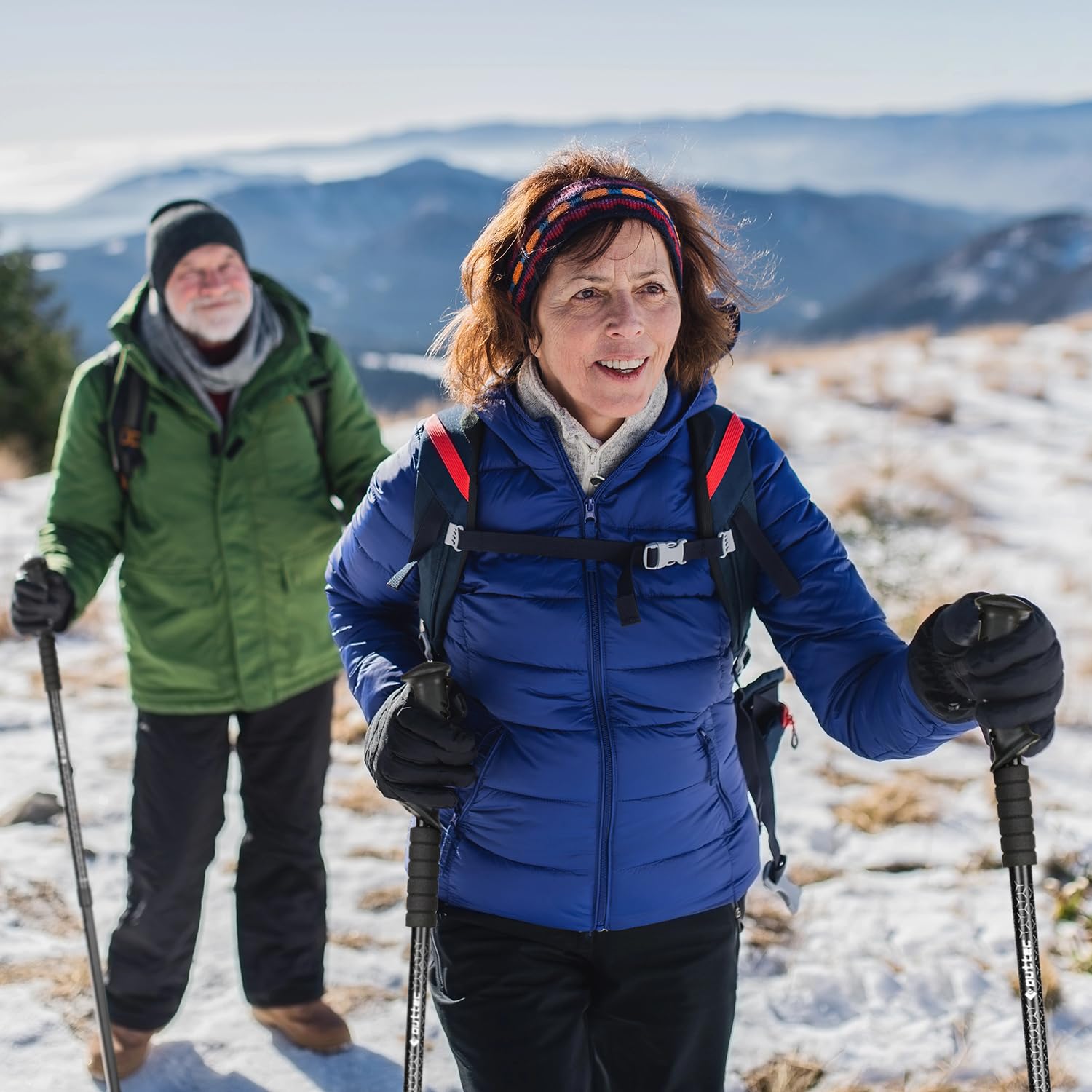 Bastoni da trekking, bastoni da nordic walking, bastoni da escursionismo - regolabili da 65 a 135 cm