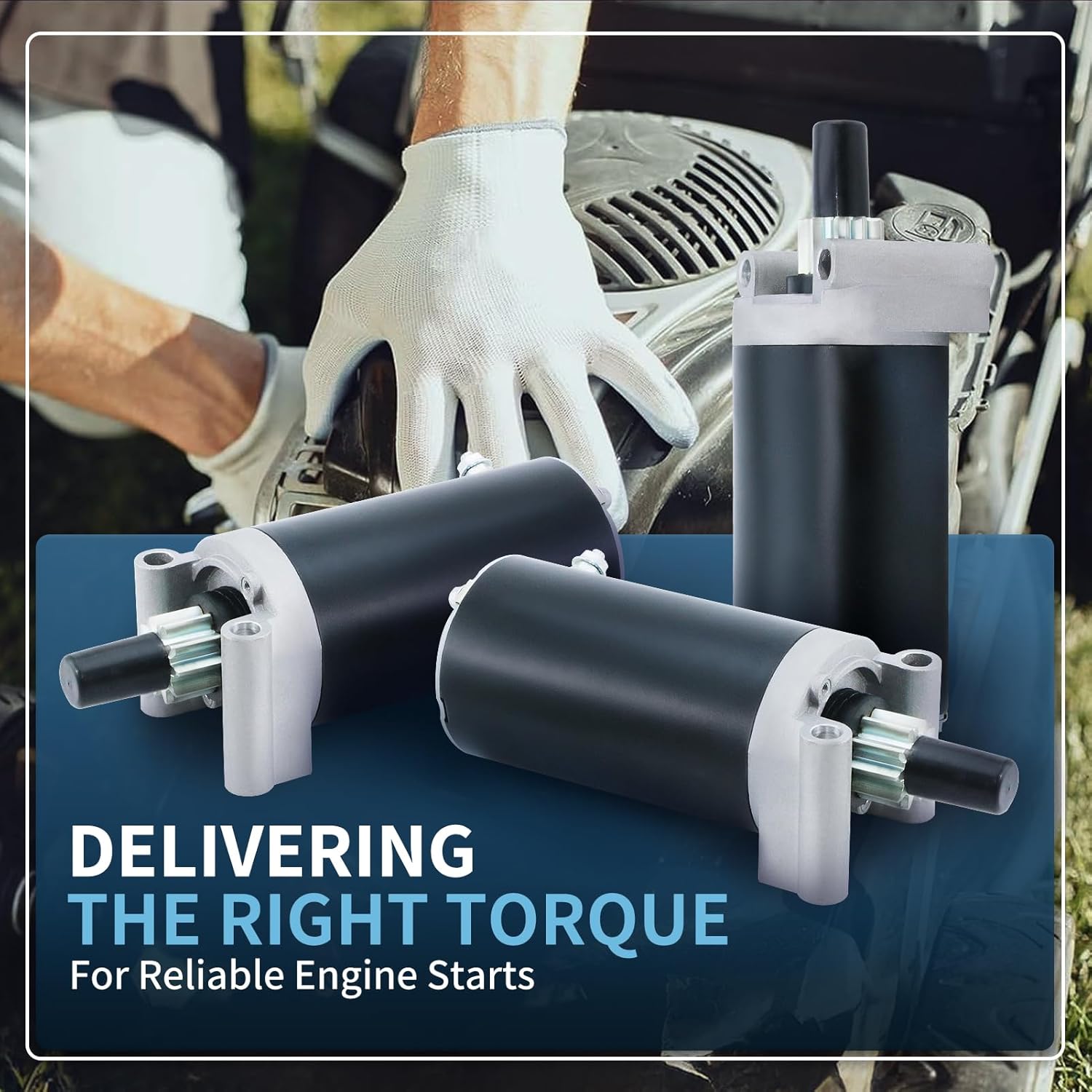 5801N Starter Replacement for Kohler 7000 Series Courage Engines 20 21 22 23 24 25 26 27 HP 3209801 3209803 3209804 3209808, Courage Twin SV710 SV715 SV720 SV725 SV730 SV735 SV740 SV810 SV820 SV830