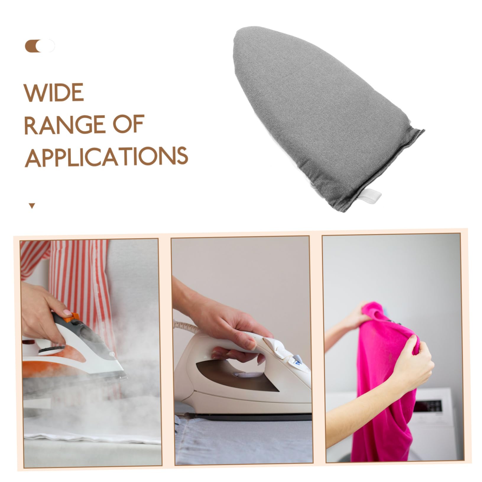 Garneck Ironing Board Mitt Handheld Ironing Glove Garment Heat Resistant Mitt for Clothing