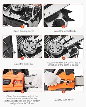 Amazon.com : VEVOR Gas Chainsaw 58CC 2-Cycle Gasoline Powered