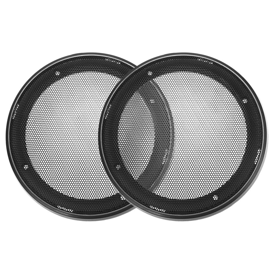 Generic Speaker Grill Cover 6 Inch 172mm Mesh Circle Subwoofer Protector Black 2pcs
