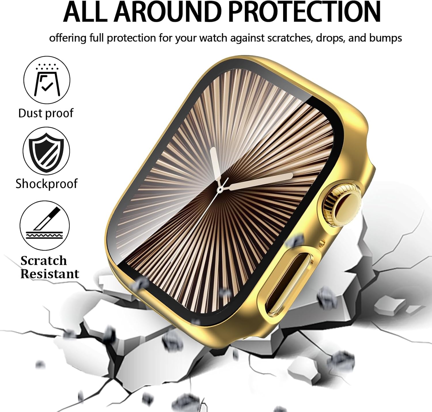 Magnetic Band and Case for Apple Watch Band 40mm 41mm 42mm 44mm 45mm 46mm 49mm Women/Men, Stainless Steel Milanese Loop Strap, Full Protective Cover for iWatch SE Series 11/10/9/8/7/6/5/4/Ultra - Image 3