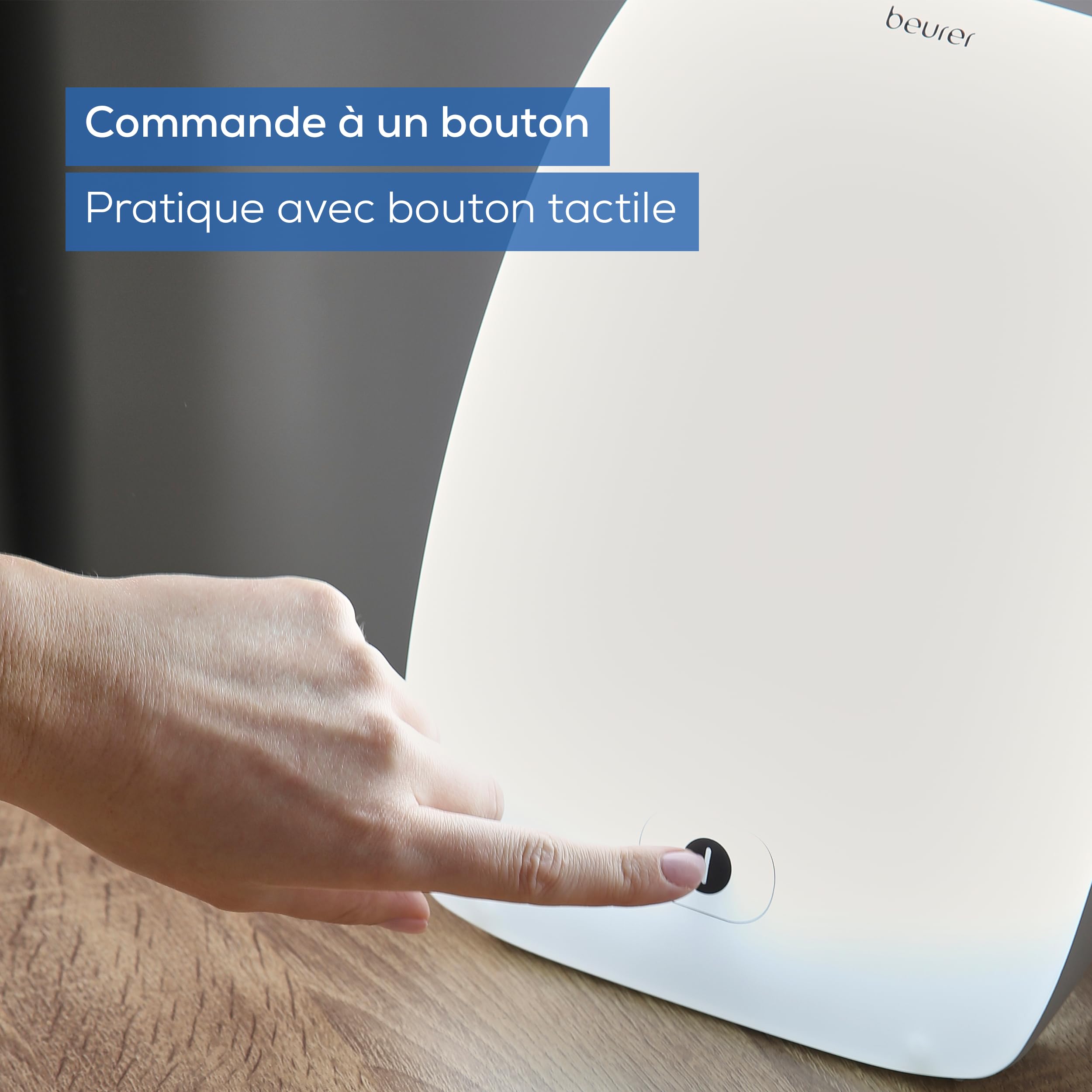 Beurer TL 41 Touch lampe de luminothérapie avec touche tactile, améliorez votre bien-être grâce à la simulation de la lumière du jour, idéale pour le bureau
