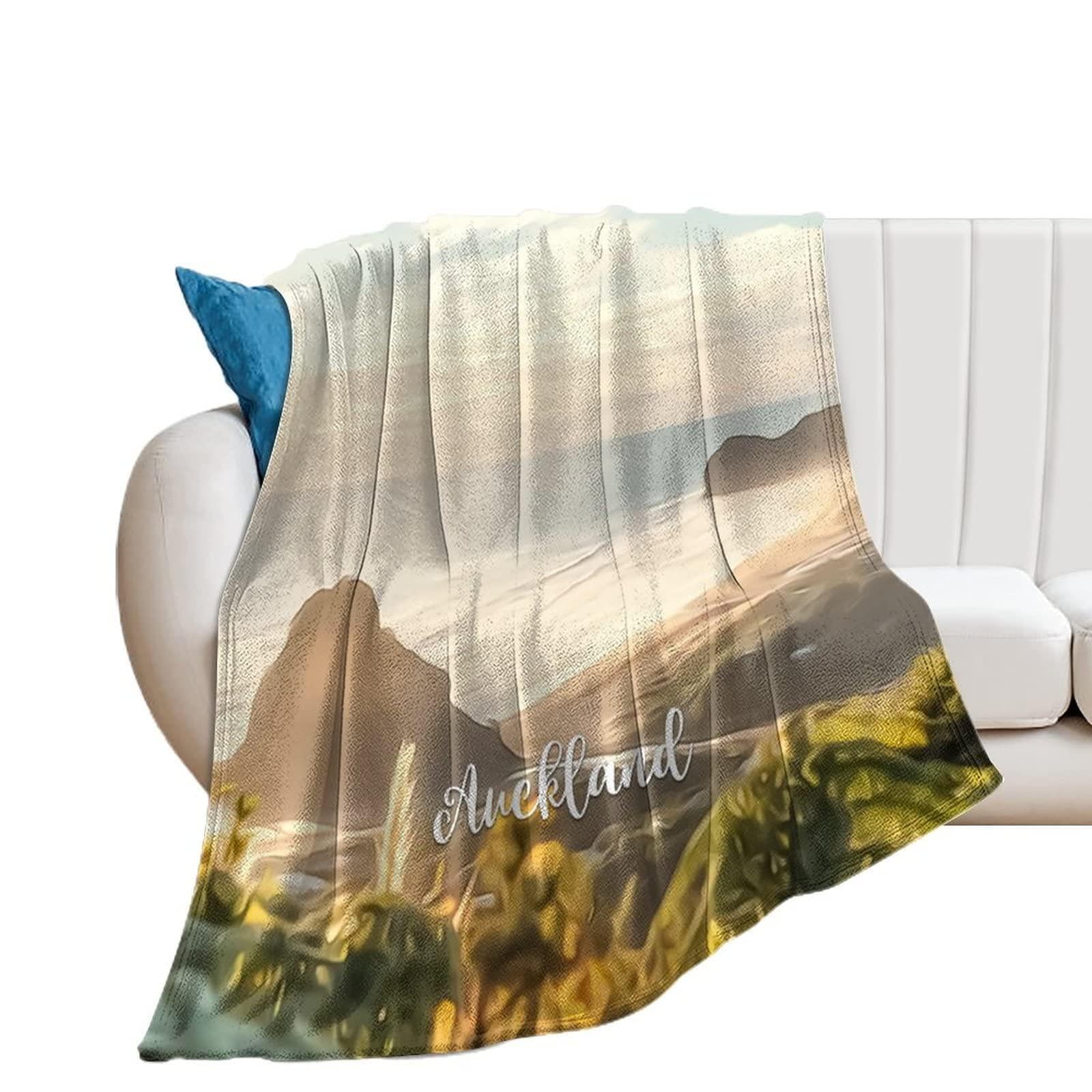 Couverture en flanelle de qualité supérieure douce et épaisse motif ville