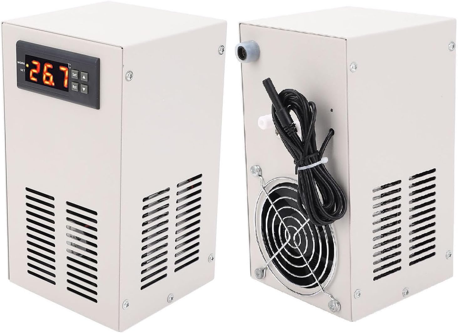 Aquarium Chiller for 20 Liter Water Systems - Semiconductor Electronic Cooling Machine with WiFi Connectivity - Digital Temperature Display and Control - US Plug
