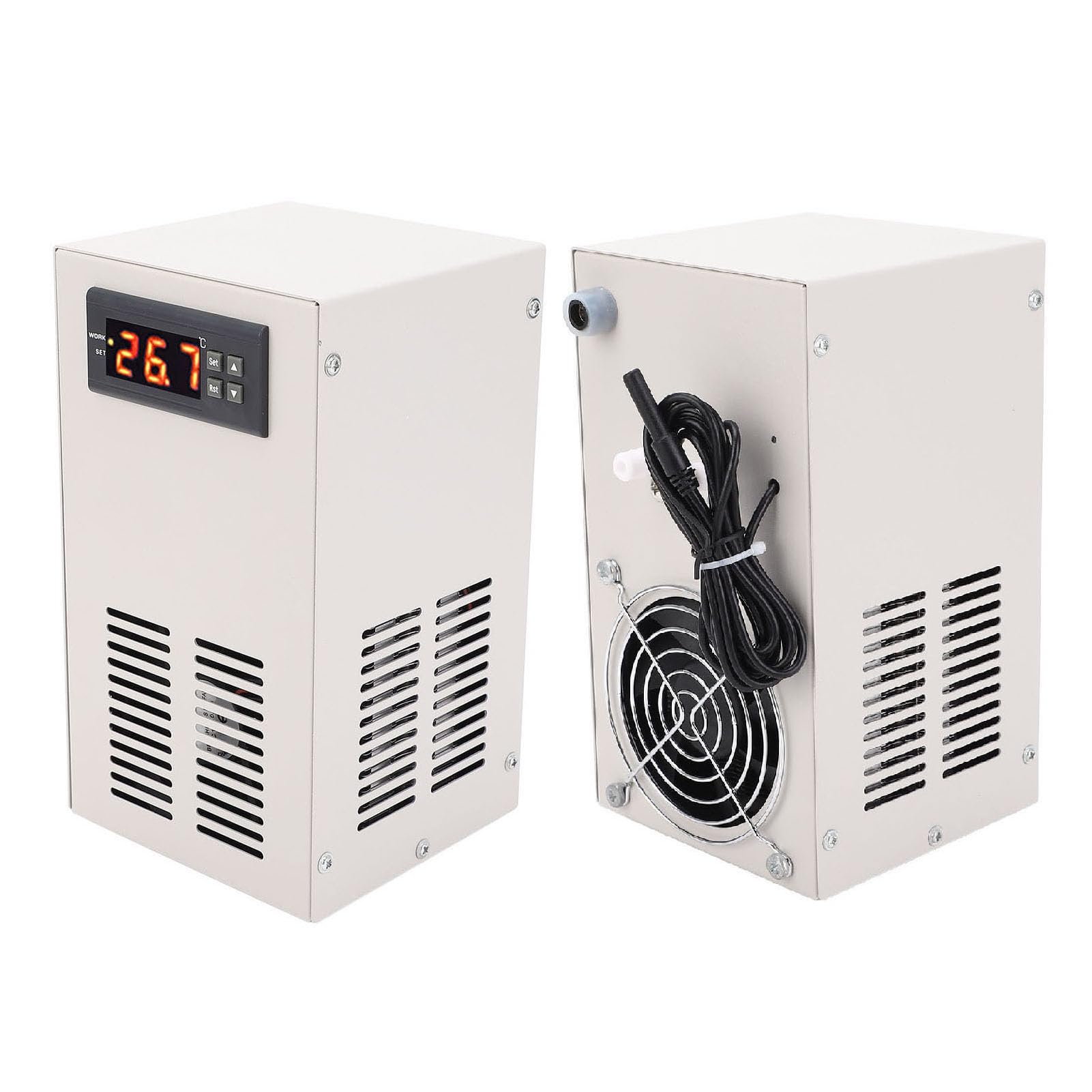 Enfriador de agua para acuario, enfriador de agua inteligente con wifi, pantalla digital, silencioso, temperatura constante, para tanque de peces de 20 l, adopta material de aleación de acero