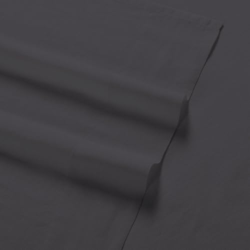 Miniatura 5 de Color Sense Juego de sábanas de 100 % algodón, 300 hilos, resistente a las arrugas, ultra suaves y sedosas, satén de calidad de hotel, con bolsillo