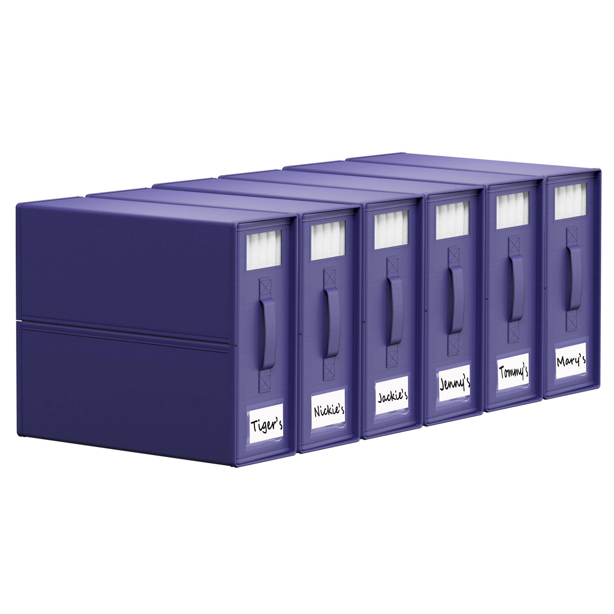 Organizadores de sábanas SheetCube caja de almacenamiento de lino paquete de 6 cubos plegables