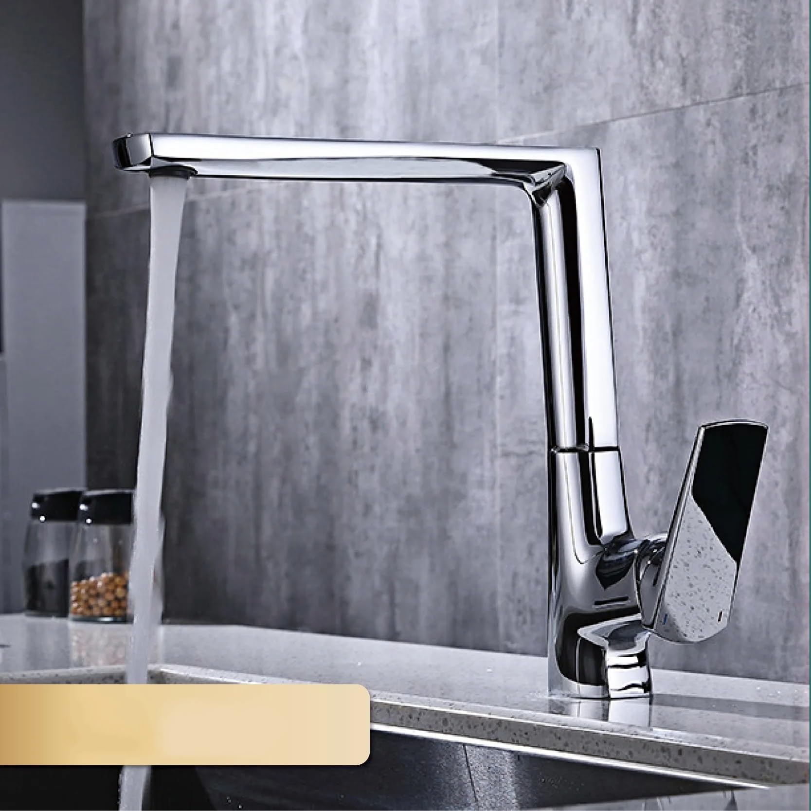 Robinet de cuisine tout cuivre en laiton brossé doré chic