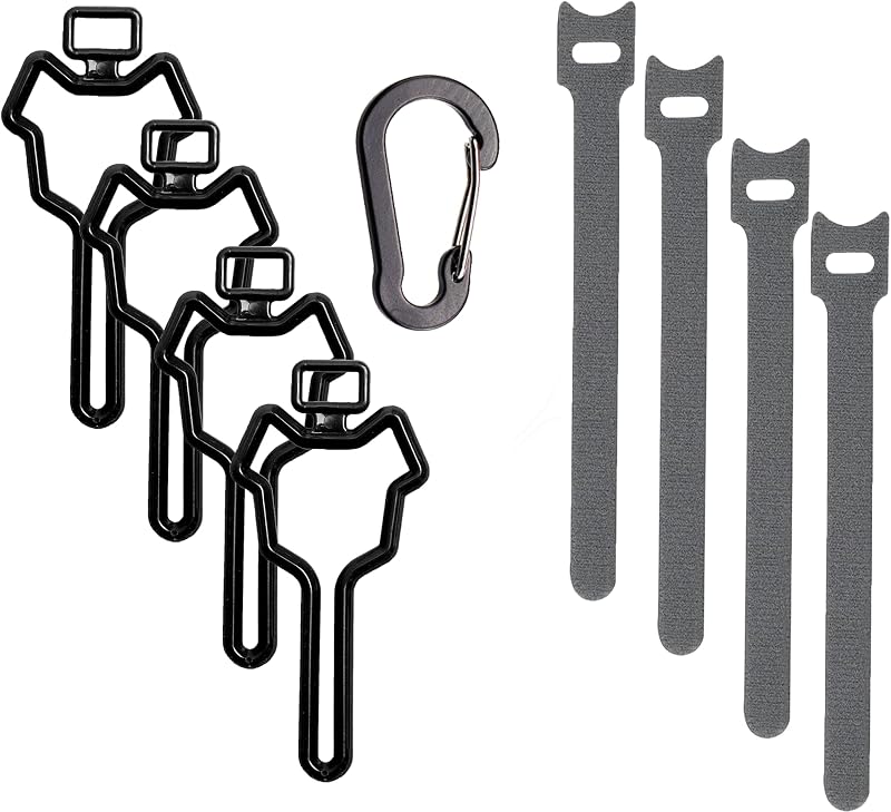 Suporte para Sacos de Fezes de Cães em Plástico Preto timoqi, Pacote com 4
