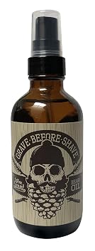 Grave Before ShaveTM Pine/Cedar Wood Beard Oil 4oz. BIG BOTTLE