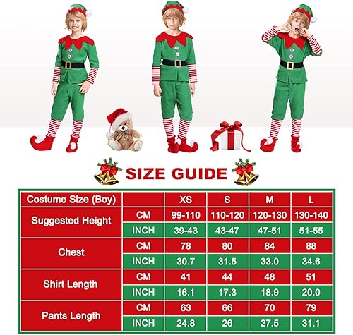Miniatura 3 de Santa's Helper - Disfraz de Navidad para niños y niñas, conjunto de traje de Navidad