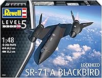 Vista 2 de Revell 04967 Lockheed SR-71 Blackbird 1:48 Scale Model Kit, Unvarnished