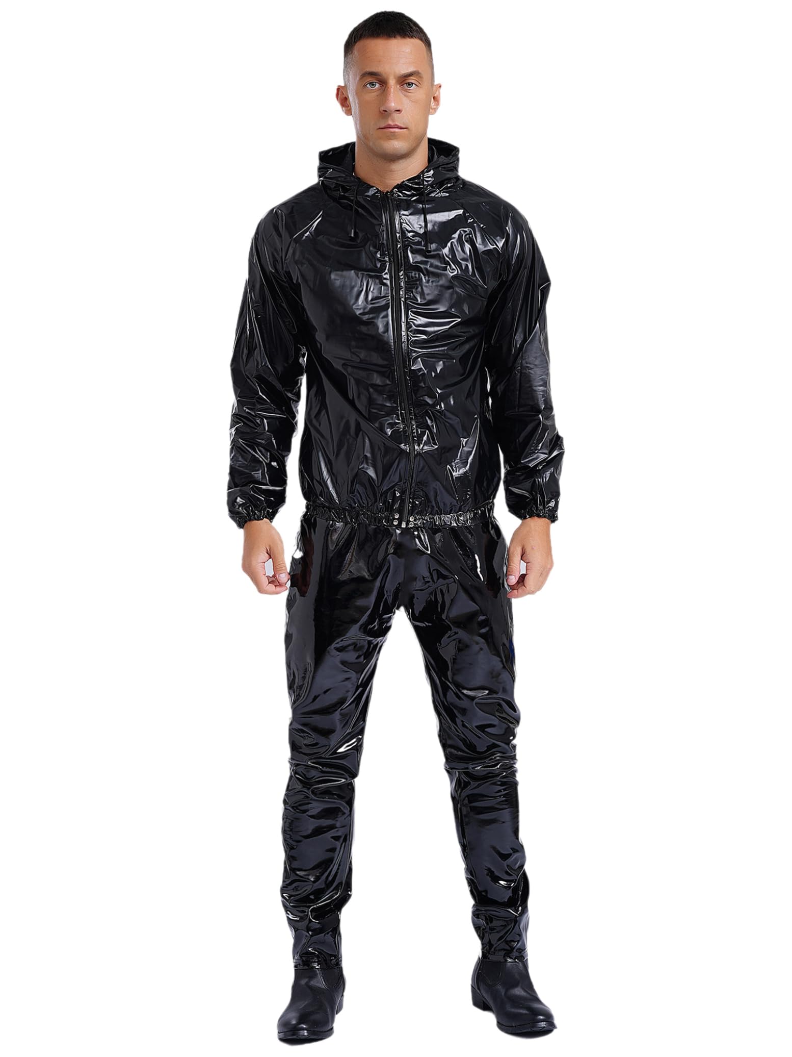Combinaison Sauna Sudation Homme Yihuimin - Survetement Perte De Poids Sport Avec Capuche, Tailles M à 3XL