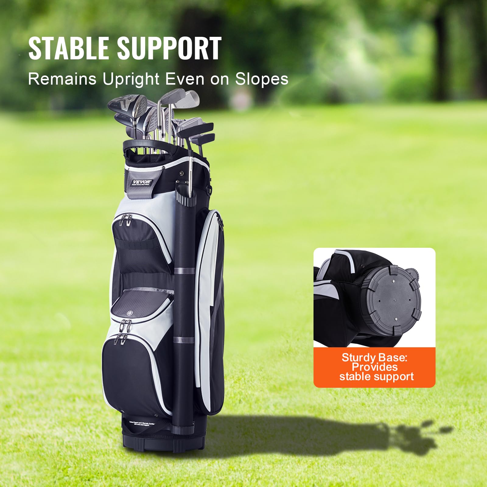 VEVOR Bolsa para Carrito de Golf Organizador 14 vías 36 Pulgadas Nailon