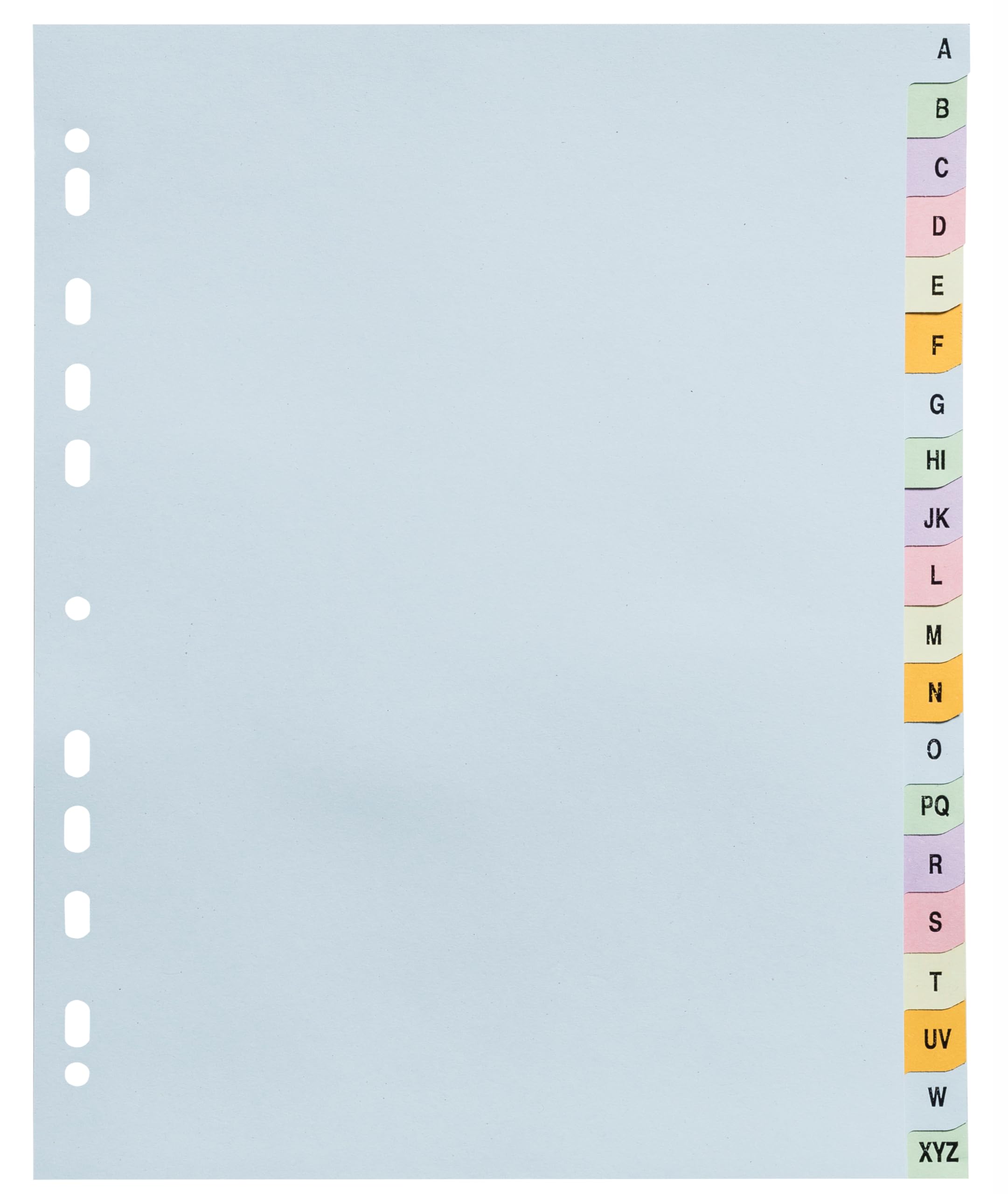 3 Pack A4 Extra Wide A-Z Alphabetical 20 Part File Subject Dividers Assorted Pastel Colours