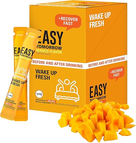 Easy Tomorrow Jelly Stick BeforeAfter Drink Alcohol, recuperación y alivio después de la fiesta para una gran noche y una mejor mañana, ayuda de
