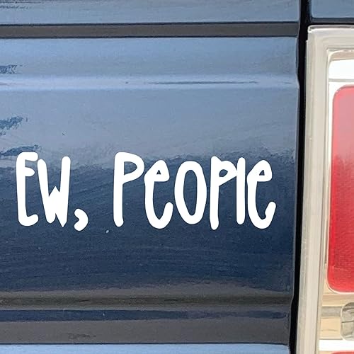 Miniatura 2 de Ew People - Calcomanía de vinilo de bomba para automóvil, camión, computadora, en cualquier lugar, vinilo premium para exteriores de 6 años (negro,
