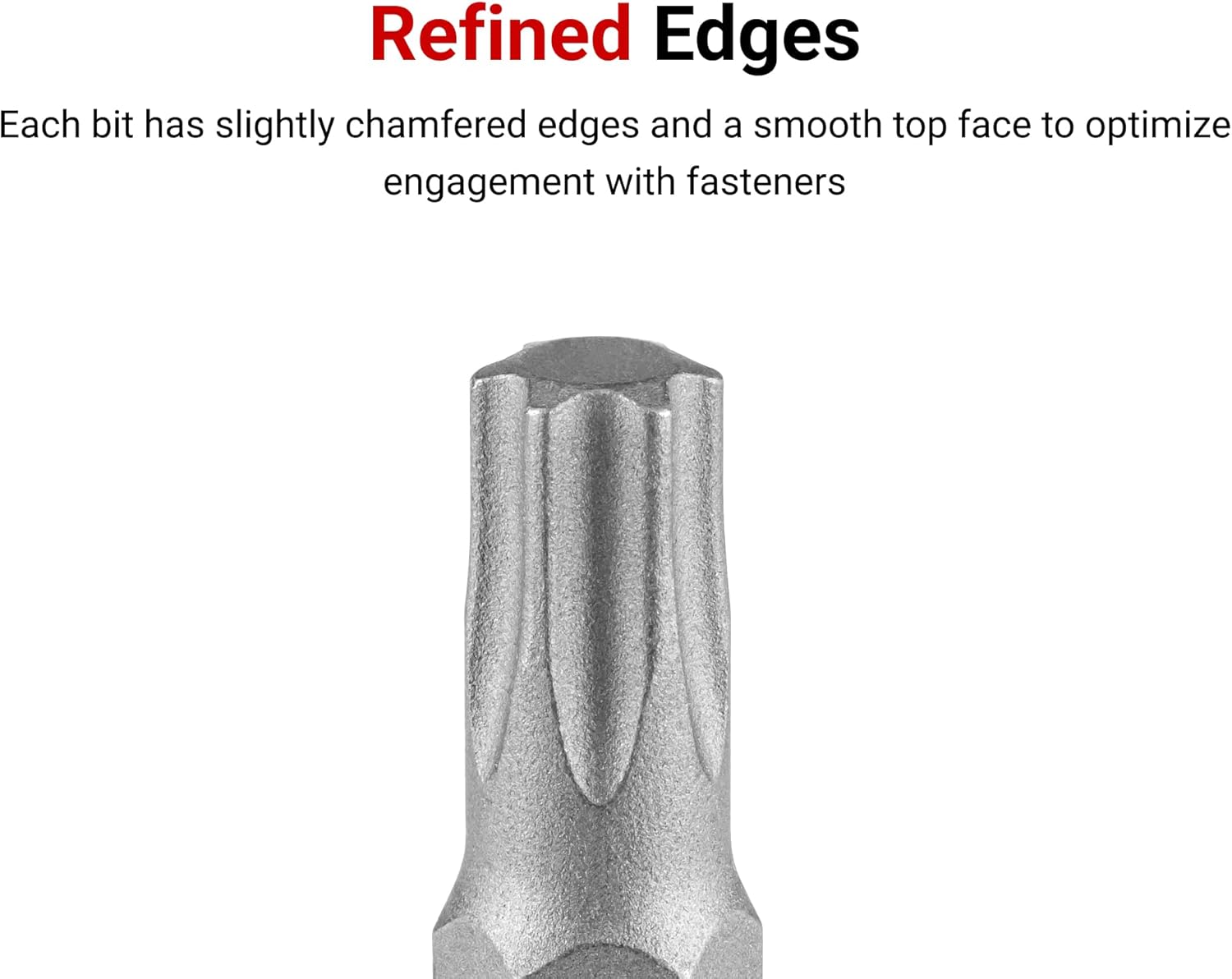 TEKTON 1/4 Inch Drive Long Torx Bit Socket Set with Rail, 10-Piece (T6 - T30) | SHB90109