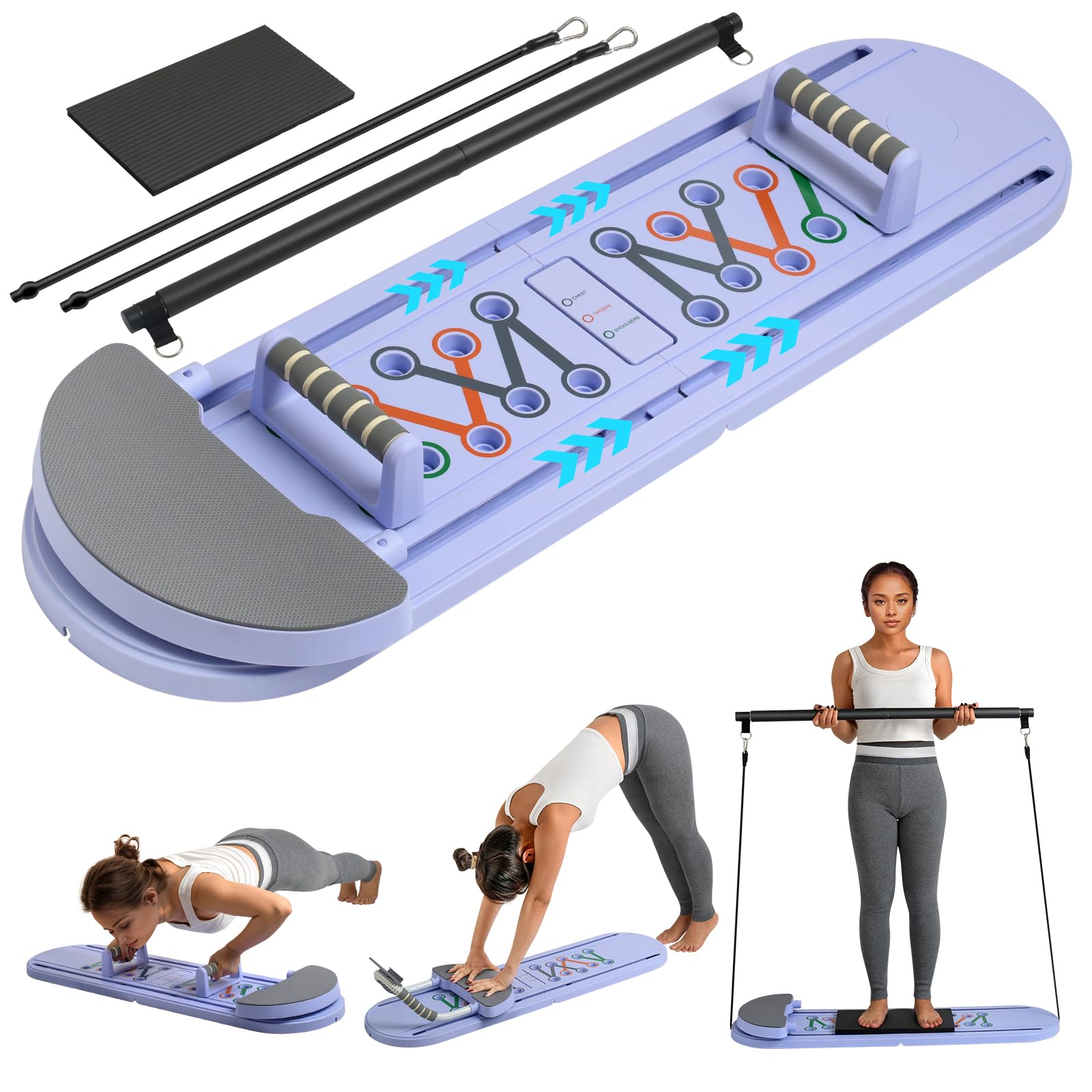 Pilates Board Home Pilates Reformer Set - CEYOME Multi-Purpose