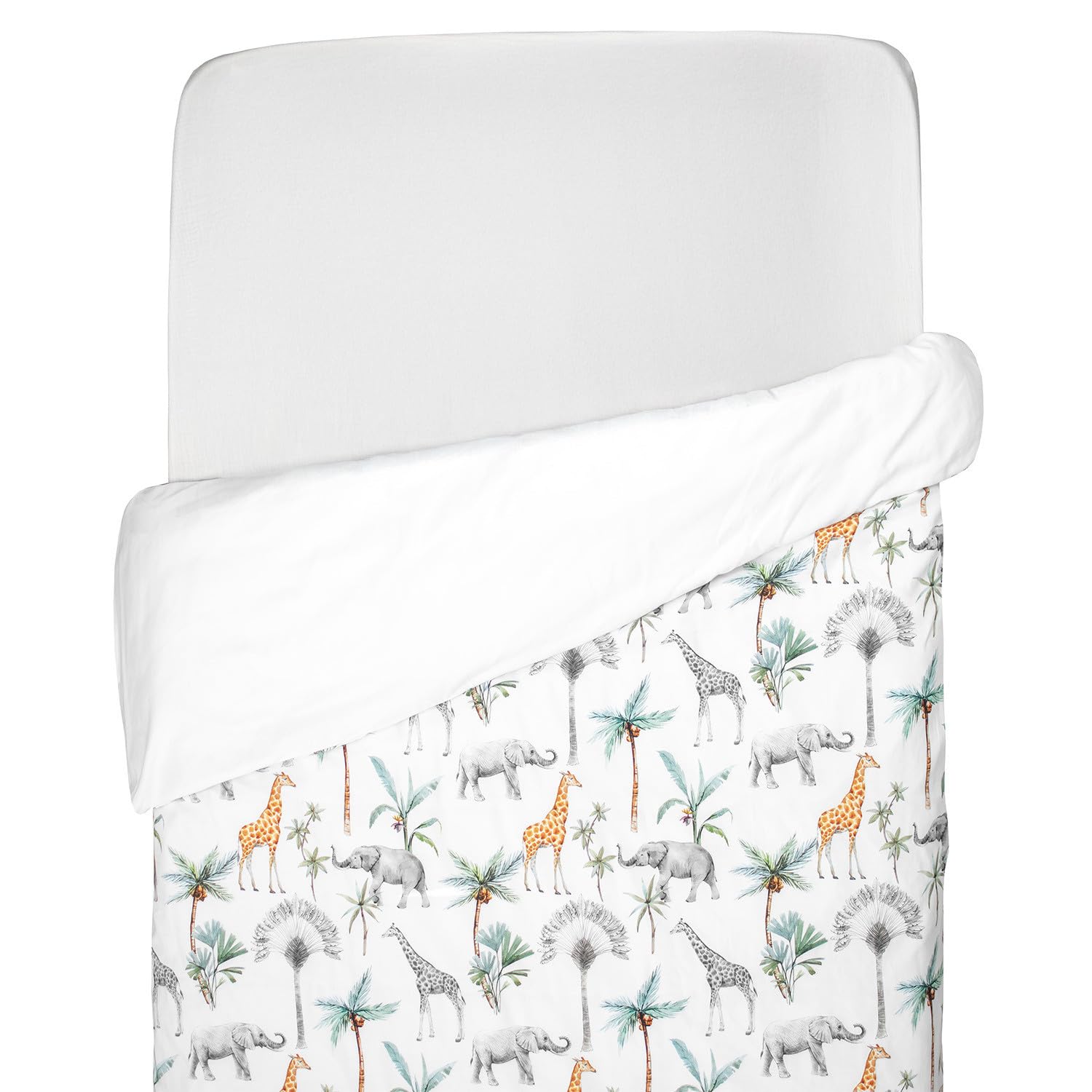 Housse de couette enfant Safari SEVIRA KIDS 140X150 : finie la couette qui glisse !