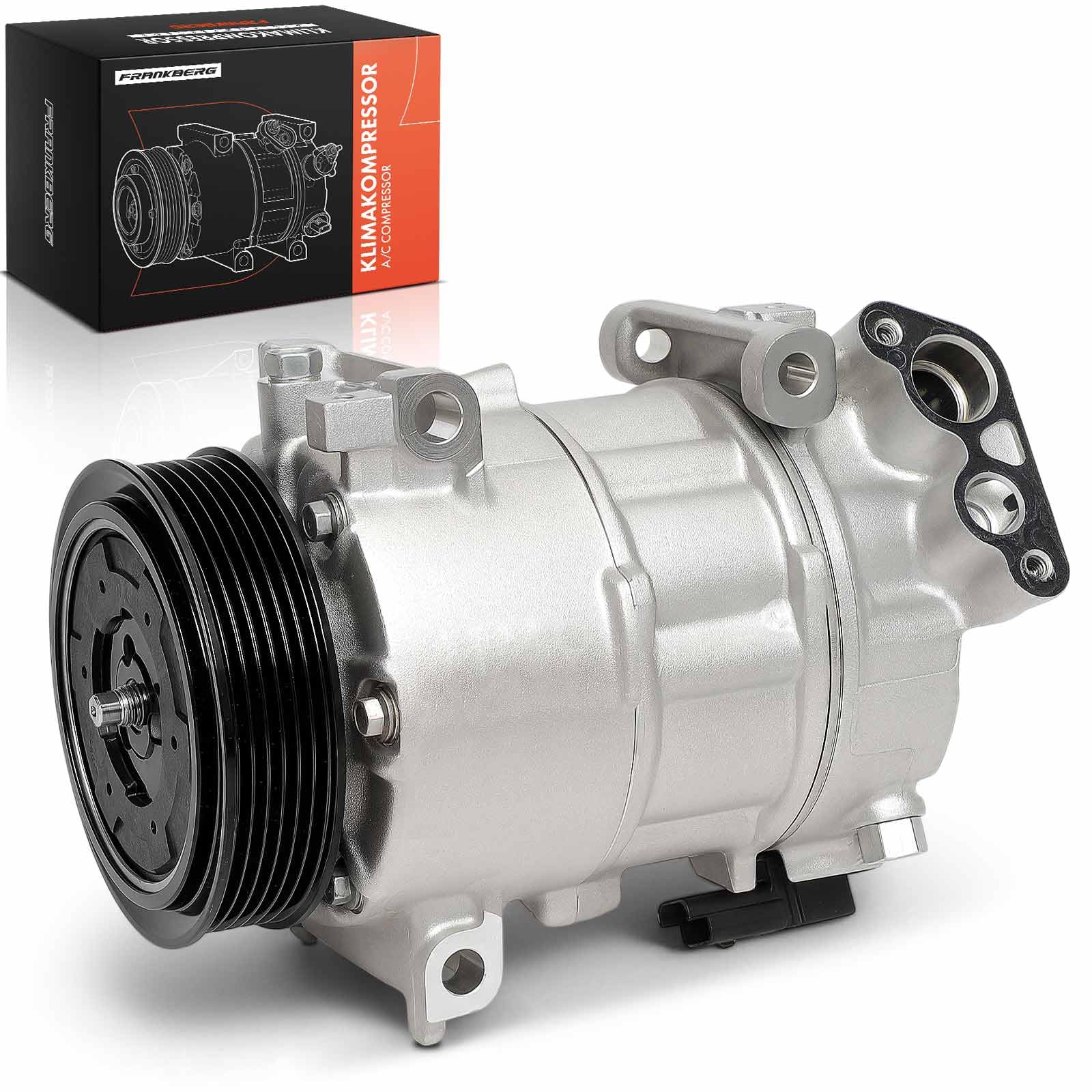 Frankberg Compresor de aire acondicionado con embrague Compatible con C3 Aircross II 2C 2R C4 Cactus Berlingo EC ER 2008 I CU 3008 MPV 0U 5008 0E 0U Replace# 9675655880incl. aceite premezclado