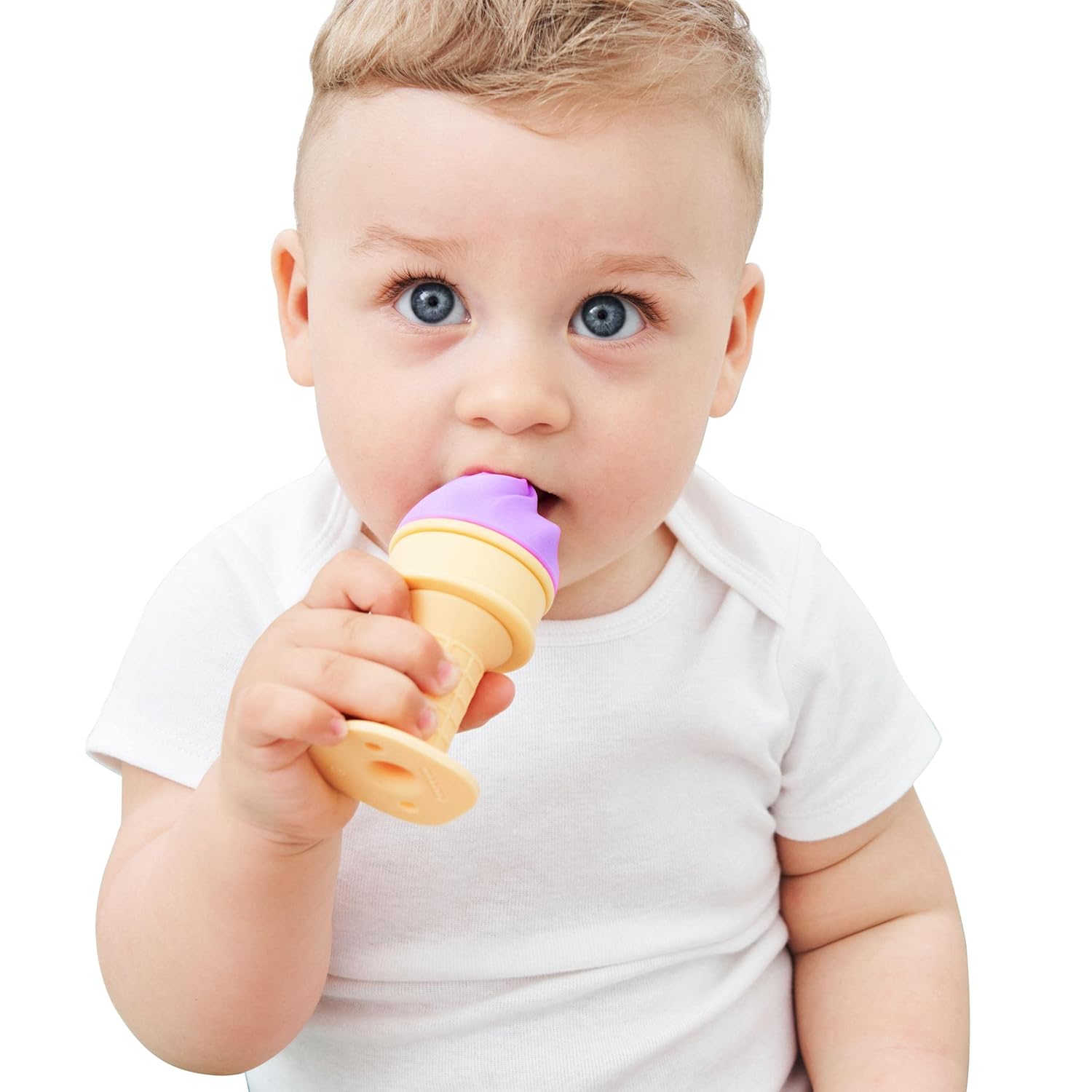 Smily Mia Ice Cream Water Filled Freezable Silicone Baby Teething Toys for 6
