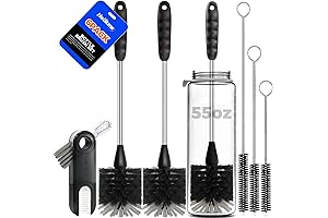 Holikme 6 Pack Bottle Brush Set: Your Glassware's Best Friend