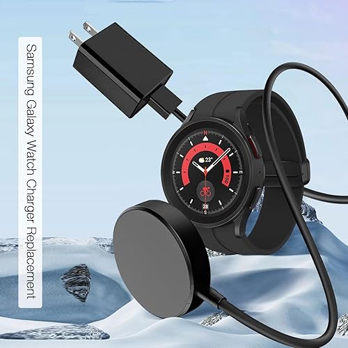 Miniatura 5 de Cargador de reloj compatible con Samsung Galaxy Watch 8/8 Classic, 7/6/Ultra, 5/5 Pro/4/4/6 Classic/3/Active 2/Active 1, adaptador y cable de carga