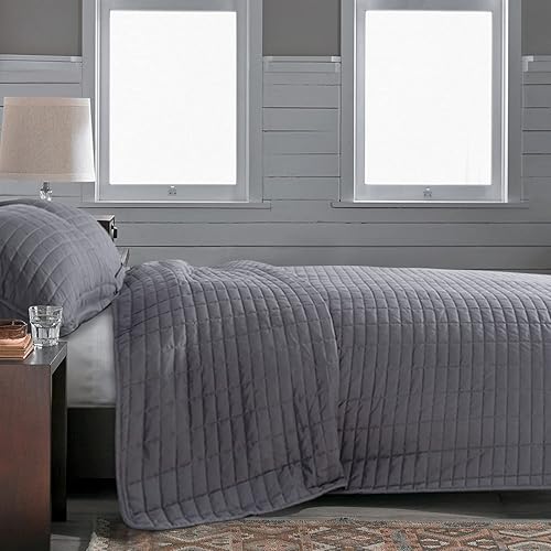 Miniatura 5 de Juego de edredón de 3 piezas de gran tamaño (128 x 120 pulgadas), colcha reversible y ligera, juego de edredón de verano para todas las estaciones