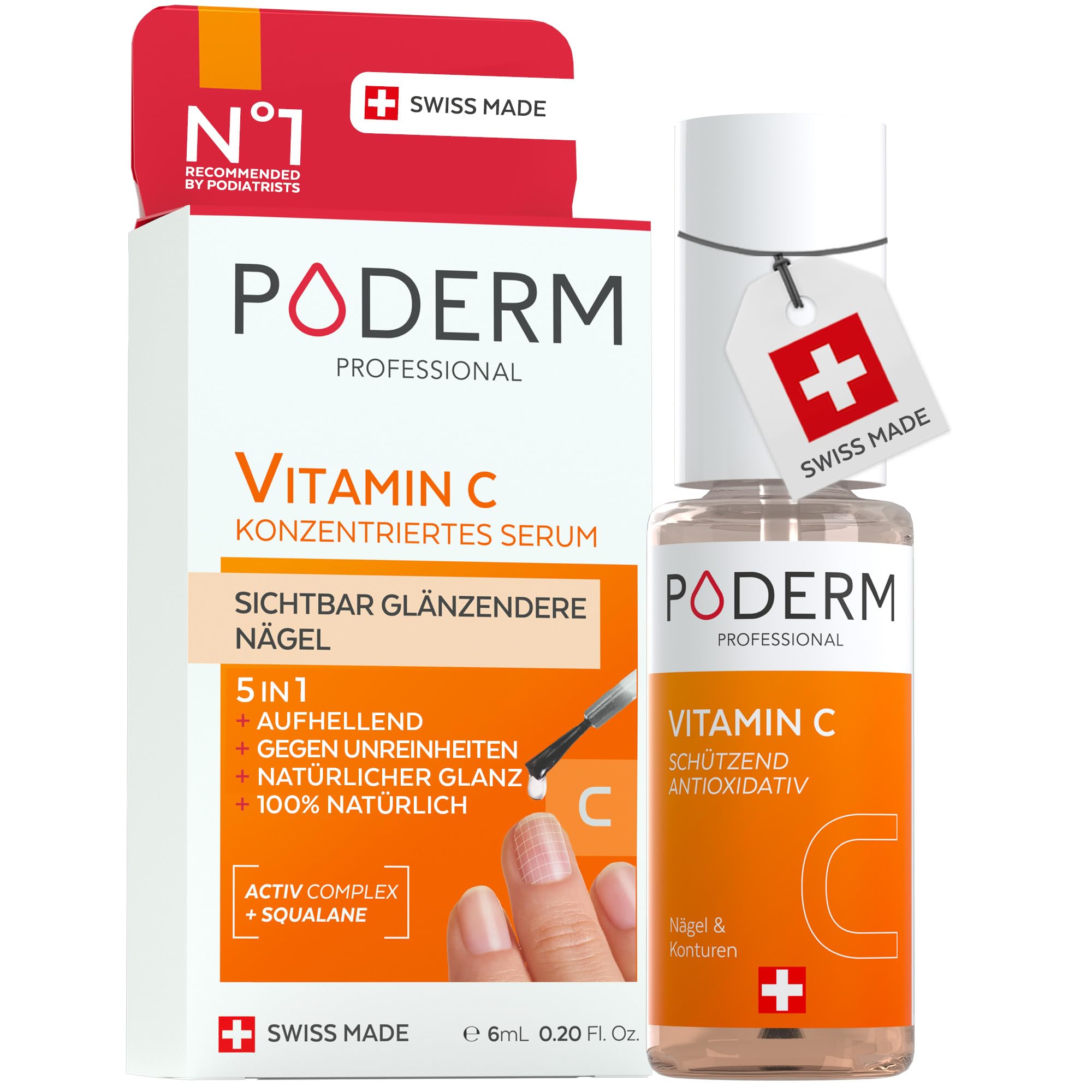 PODERM - HAUTRISSE UND HORNHAUT - Repariert und beruhigt Risse/Nährt und erweicht Hornhaut - INTENSIVE NACHTPFLEGE 8H - 100% natürliche Inhaltsstoffe - Fußpflege - Swiss Made