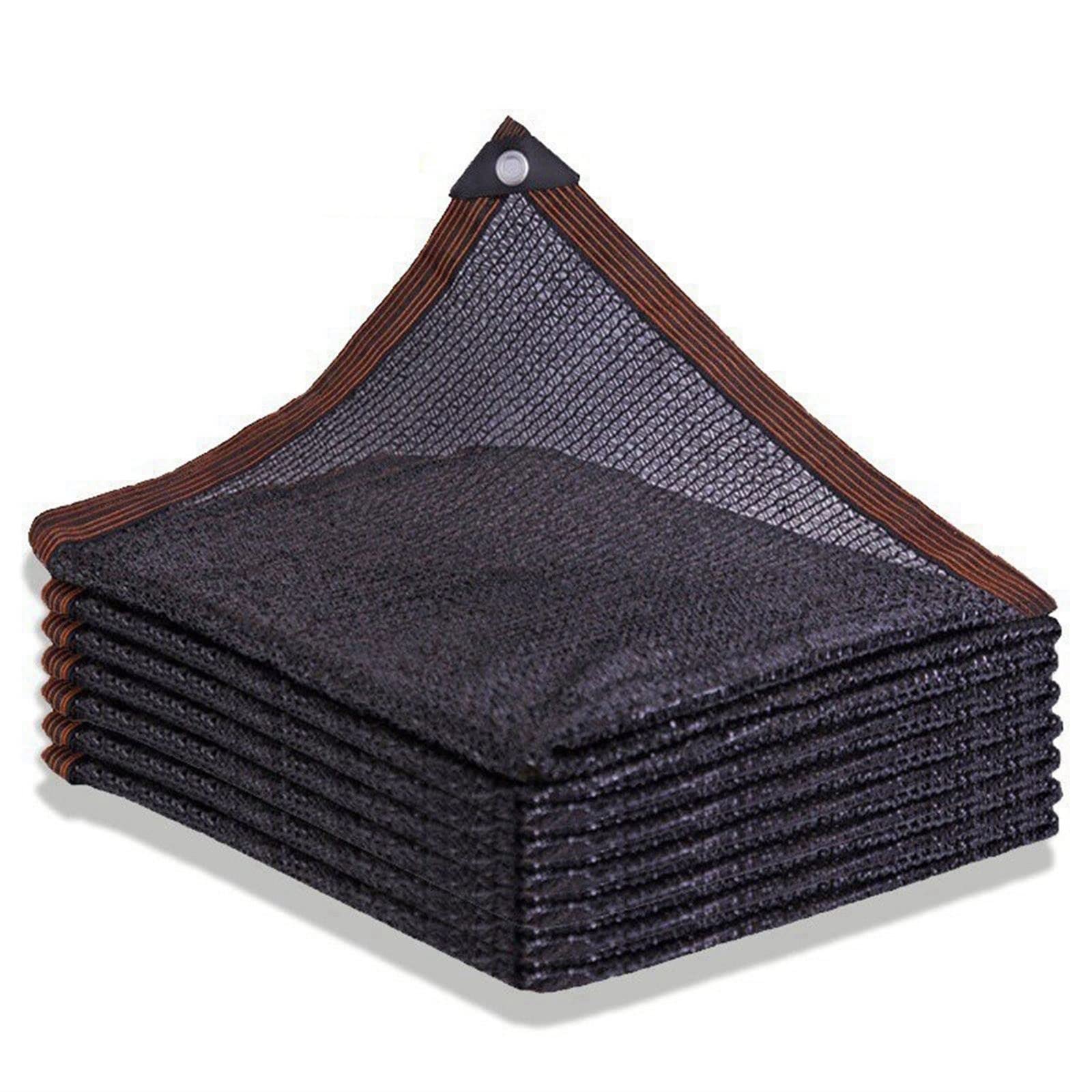 Telo in rete resistente per parasole, 70%-80%, protezione UV per esterni, giardino, piscina, capanno auto e altro ancora, include 6 picchetti da terra, ideale per reti da giardino