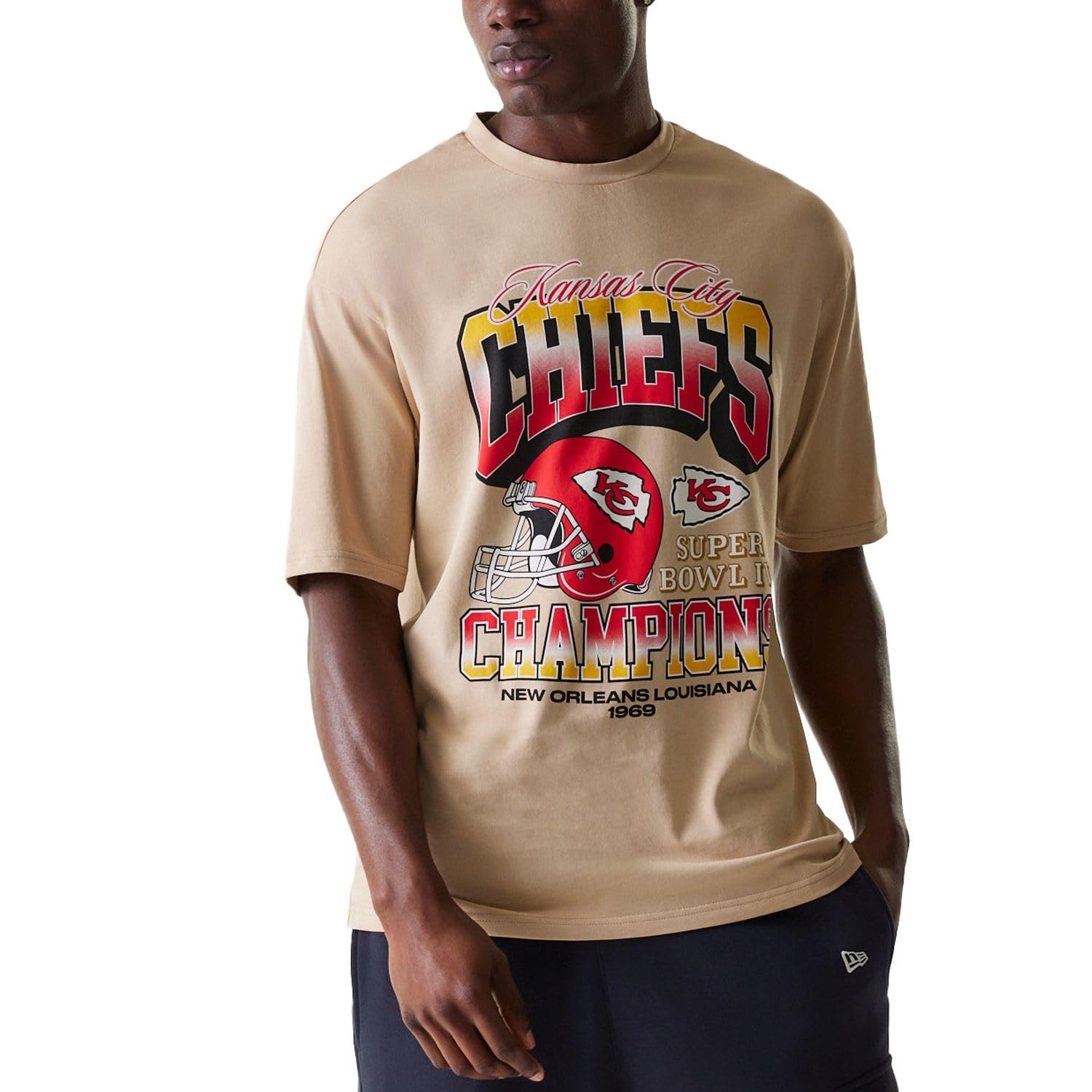 New Era Oversized Shirt - NFL Kansas City Chiefs - M Beige
