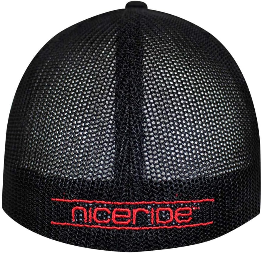 NICERIDE hat Baseball Cap Pride Meshback Flexfit One Size Black