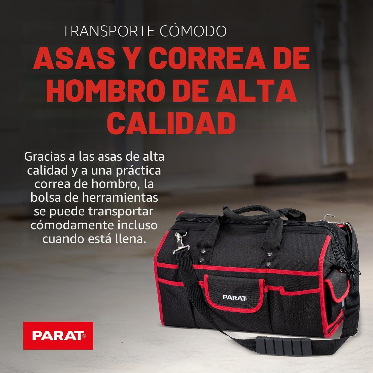 Parat BASIC 5990832991 - Bolsa de herramientas (tamaño M/maletín de herramientas sin contenido, negro)