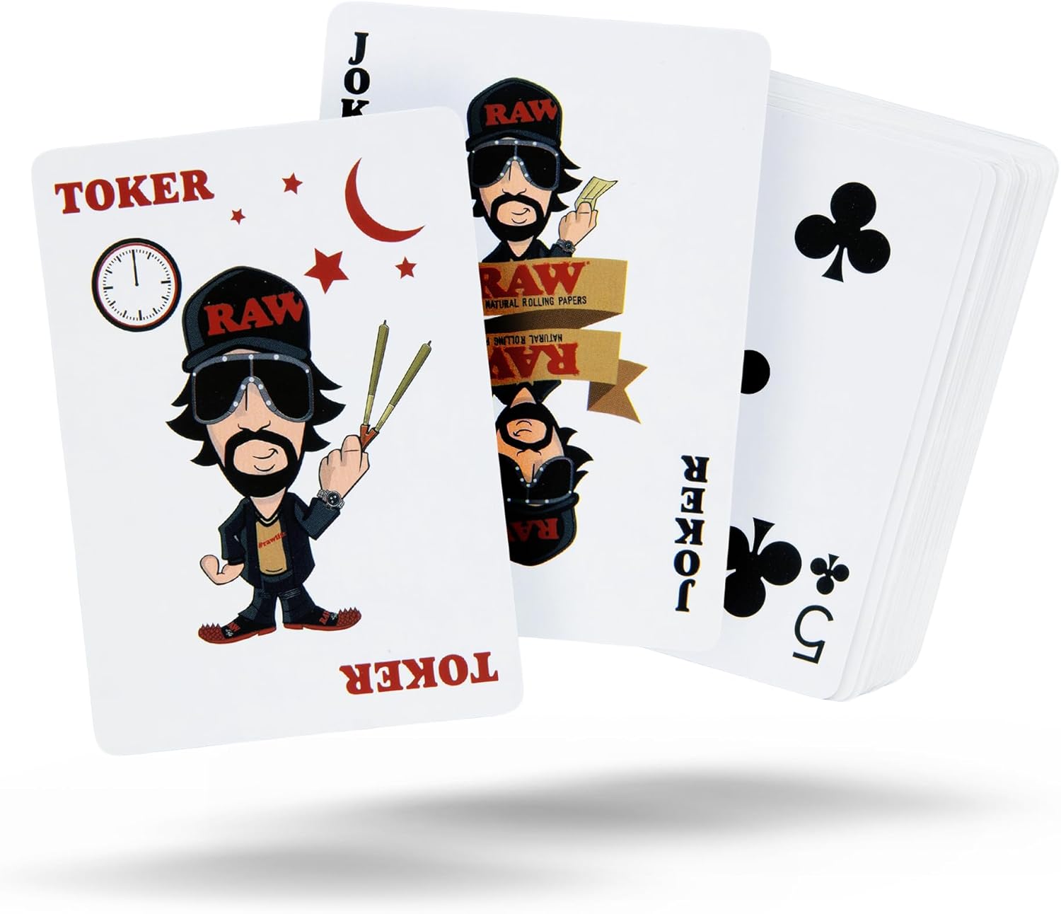 RAW Black Playing Deck Cards