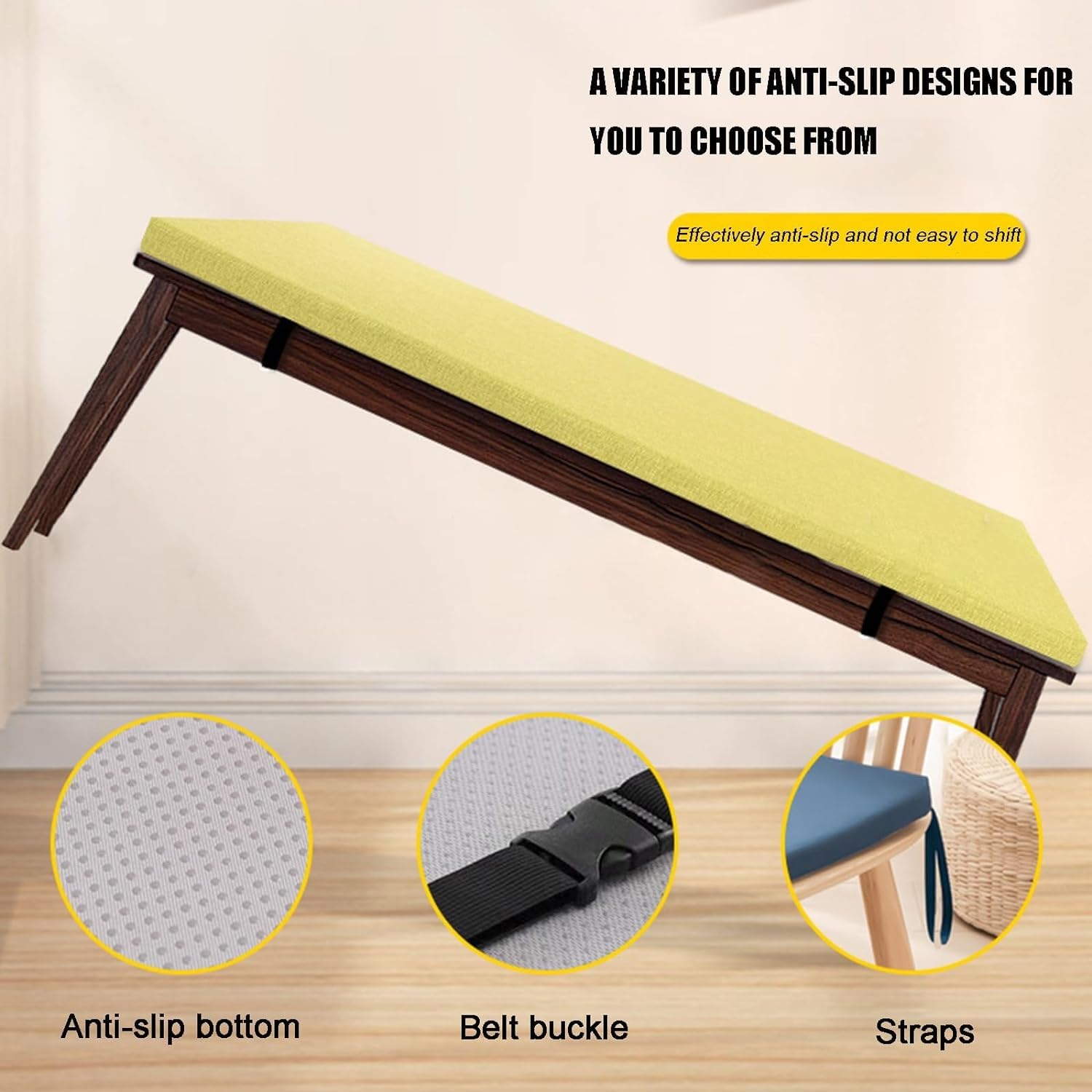 Versatile panca antiscivolo per uso interno ed esterno, 150 cm, 120 cm, 100 cm, 90 x 40 cm, 35 cm, 30 cm, cuscino perfetto per giardino, patio, sedie lunghe, altalene e portici (G2 160 x 30 cm)
