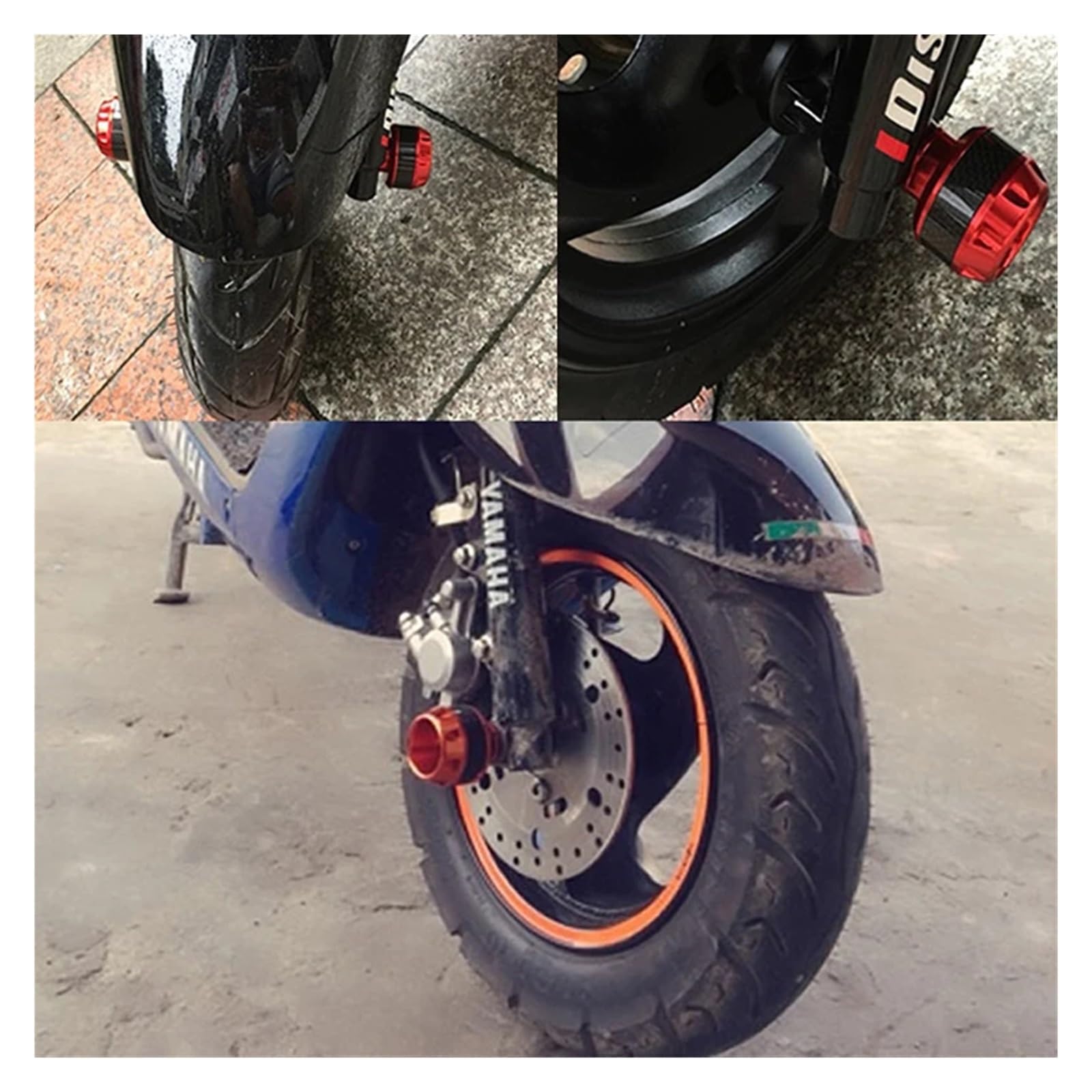 Protezione Universale Per Telaio Moto In Lega Di Alluminio, Forcella Anteriore, Anti-caduta, Fibra Carbonio E Scooter