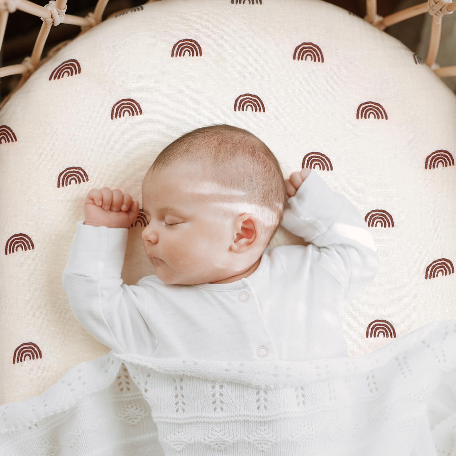 2 Stuks Mousseline Katoenen Hoeslaken 80x40 Cm - Jersey Hoeslakens Voor Babybed, Wieg En Kinderwagen