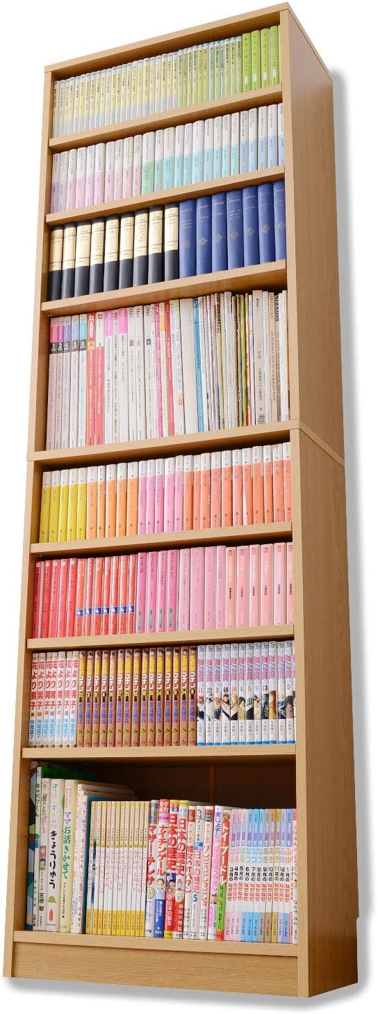 オープンラック ワイドシェルフ 棚7段 幅88cm 可動棚 絵本ラック