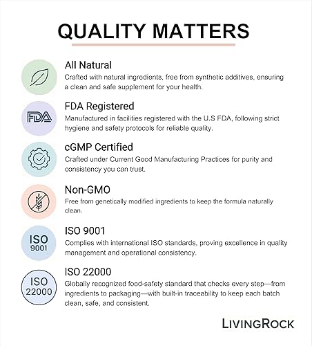 Miniatura 8 de LivingRock Probióticos 60 mil millones de UFC 14 cepas diversas + fibra prebiótica (FOS) con zinc y vitamina D3 Suplemento dietético sin gluten,
