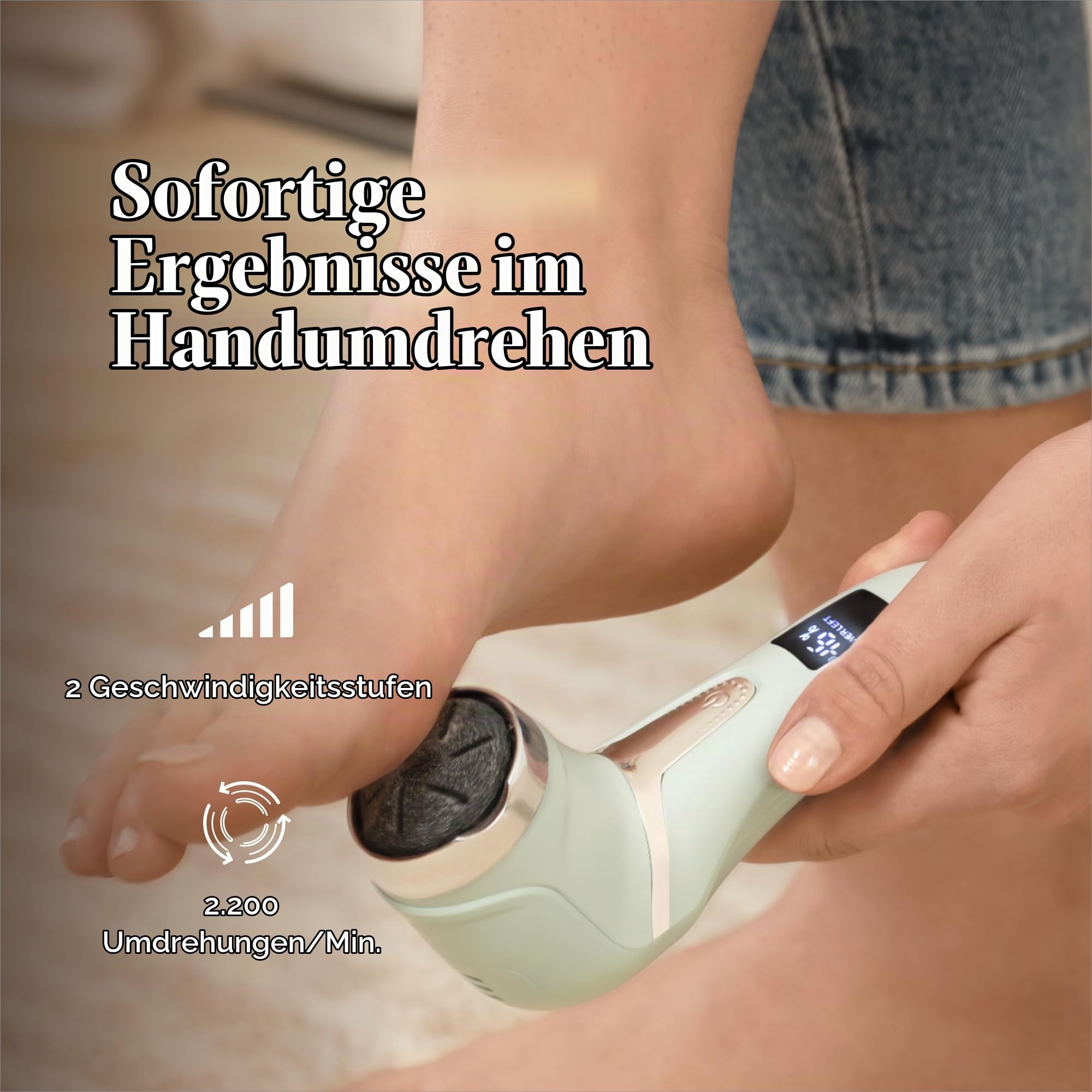 Silk'n Silk`n FreshPedi mint - elektrischer Hornhautentferner, wasserdicht, mit Vakuumsystem