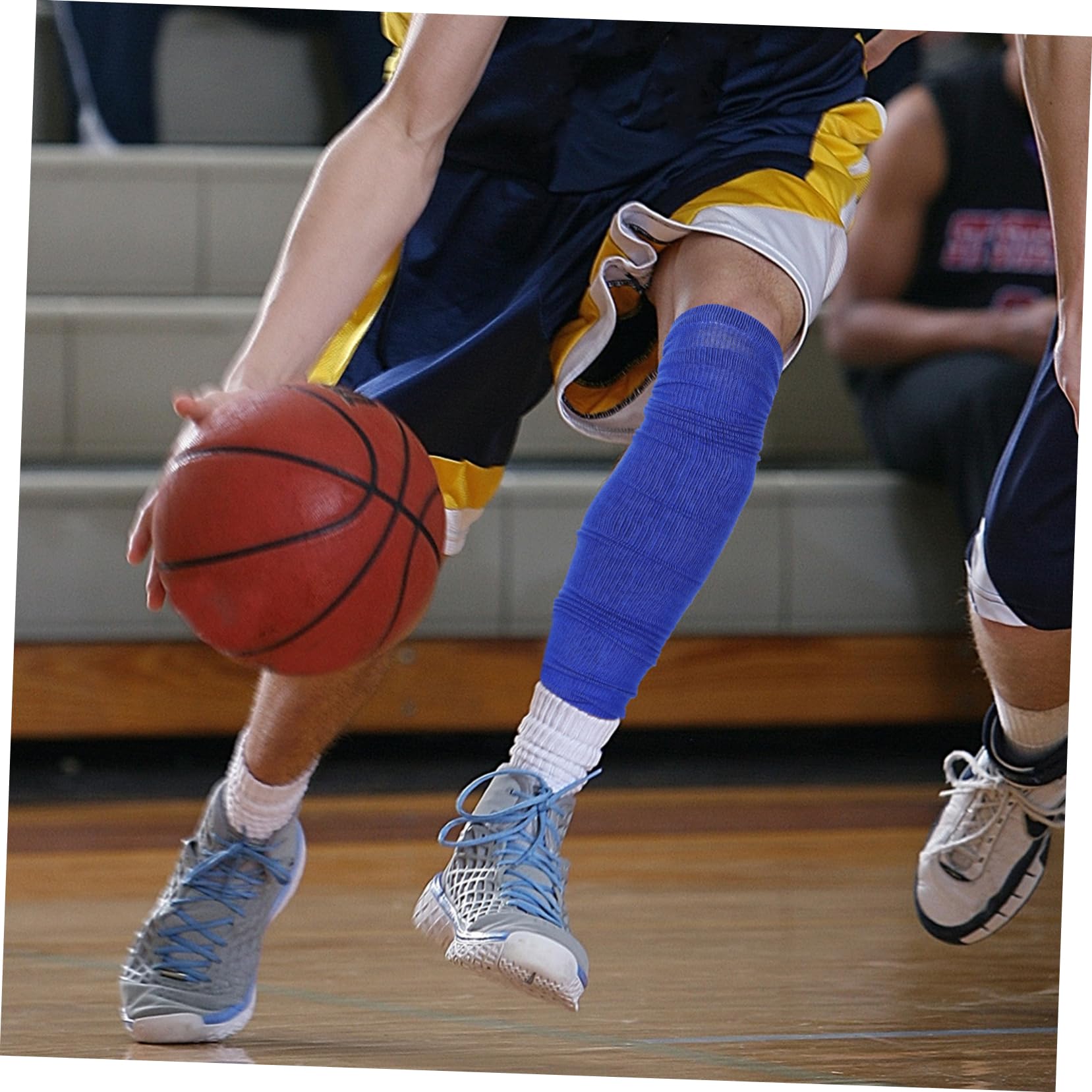 GOOHOCHY 1 Pair Calf Compression Sleeves for Athletes Washable Football Running Socks Unisex Shin Splint Support Lightweight Comfortable Durable Design for Training